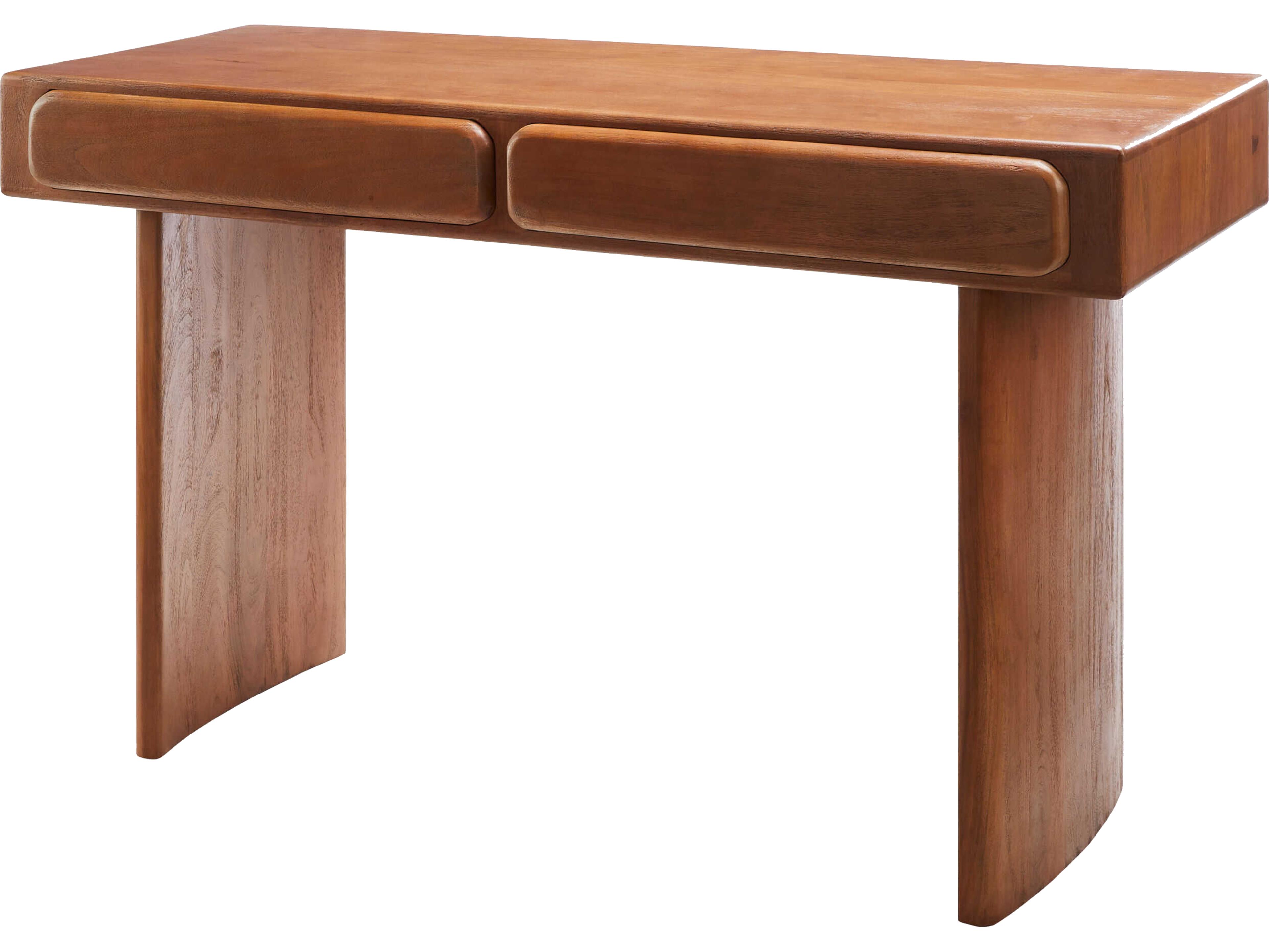 Surya Anish Rectangular Wood Dark Brown Console Table
