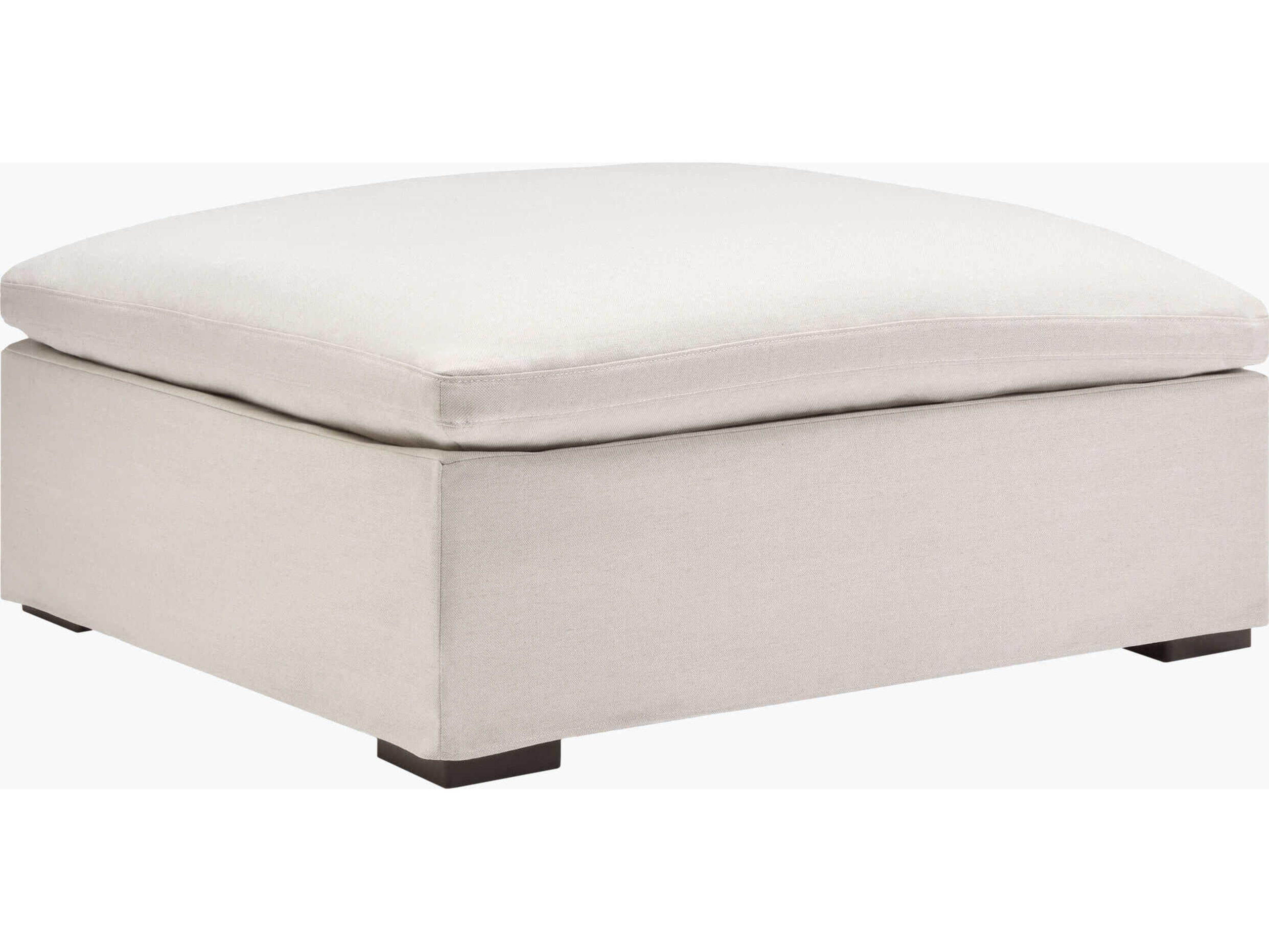 Surya Avington Charcoal White Upholstered Ottoman