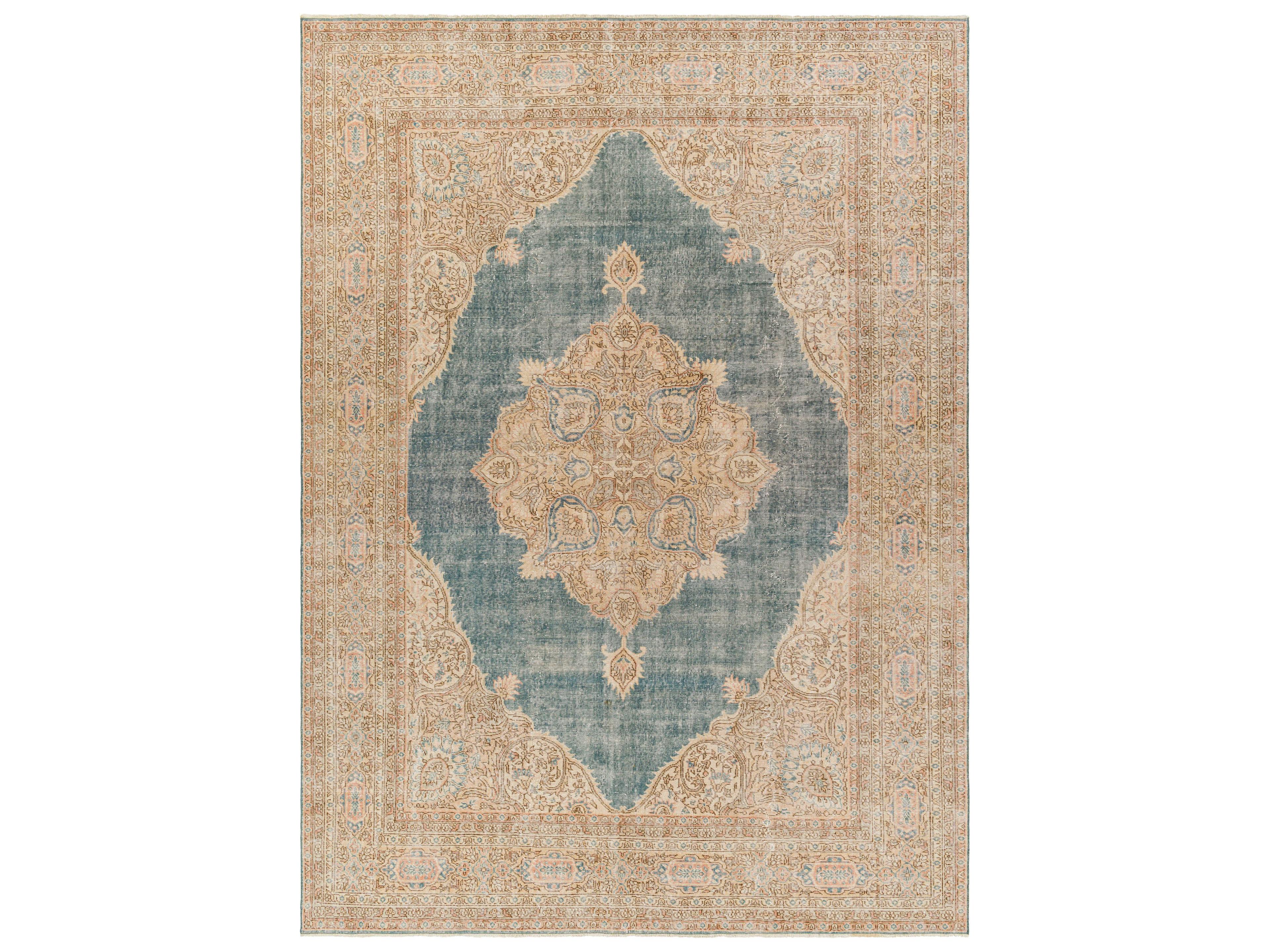 Surya Antique One Of A Kind Bordered Area Rug
