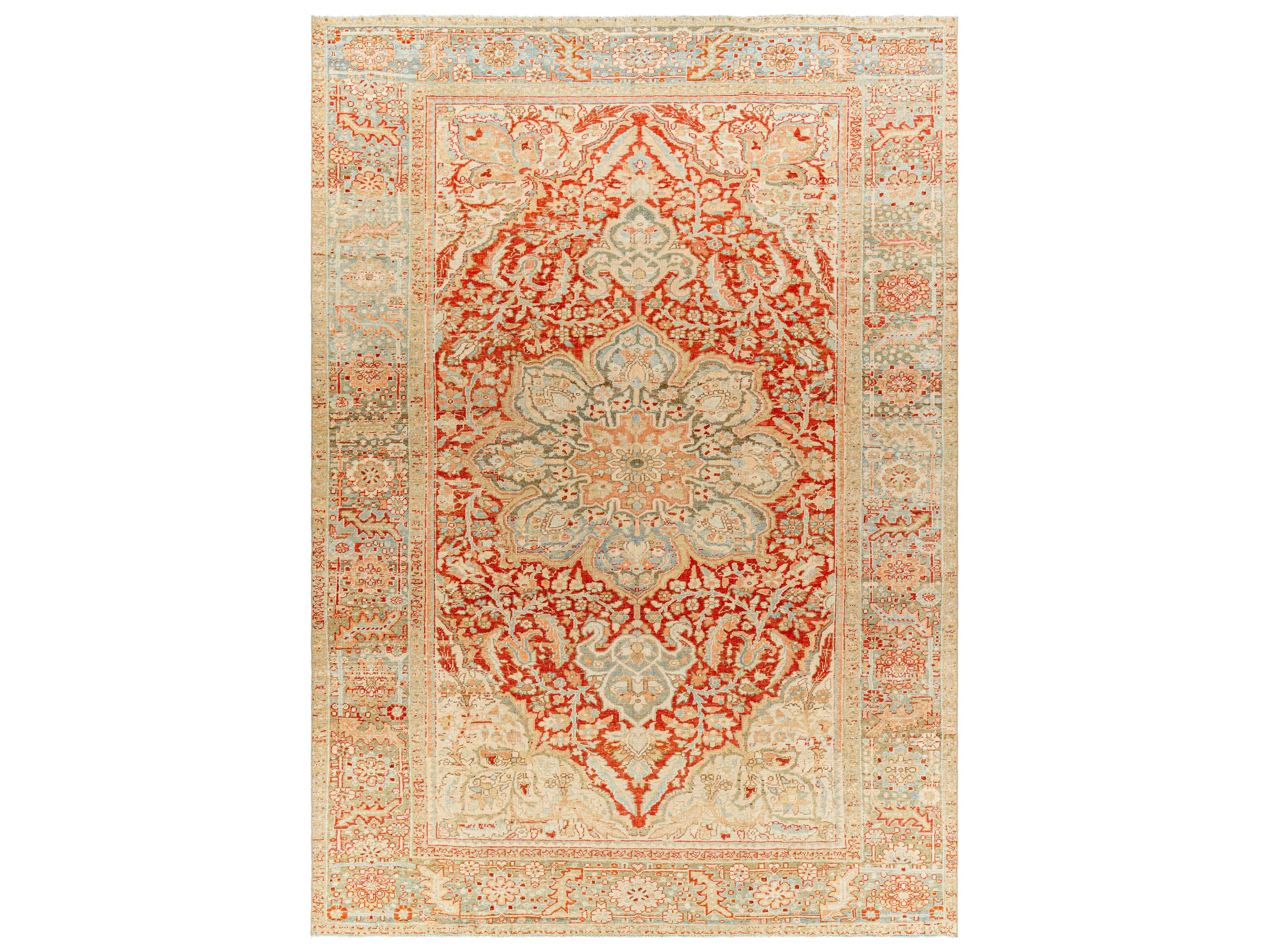 Surya Antique One Of A Kind Bordered Area Rug