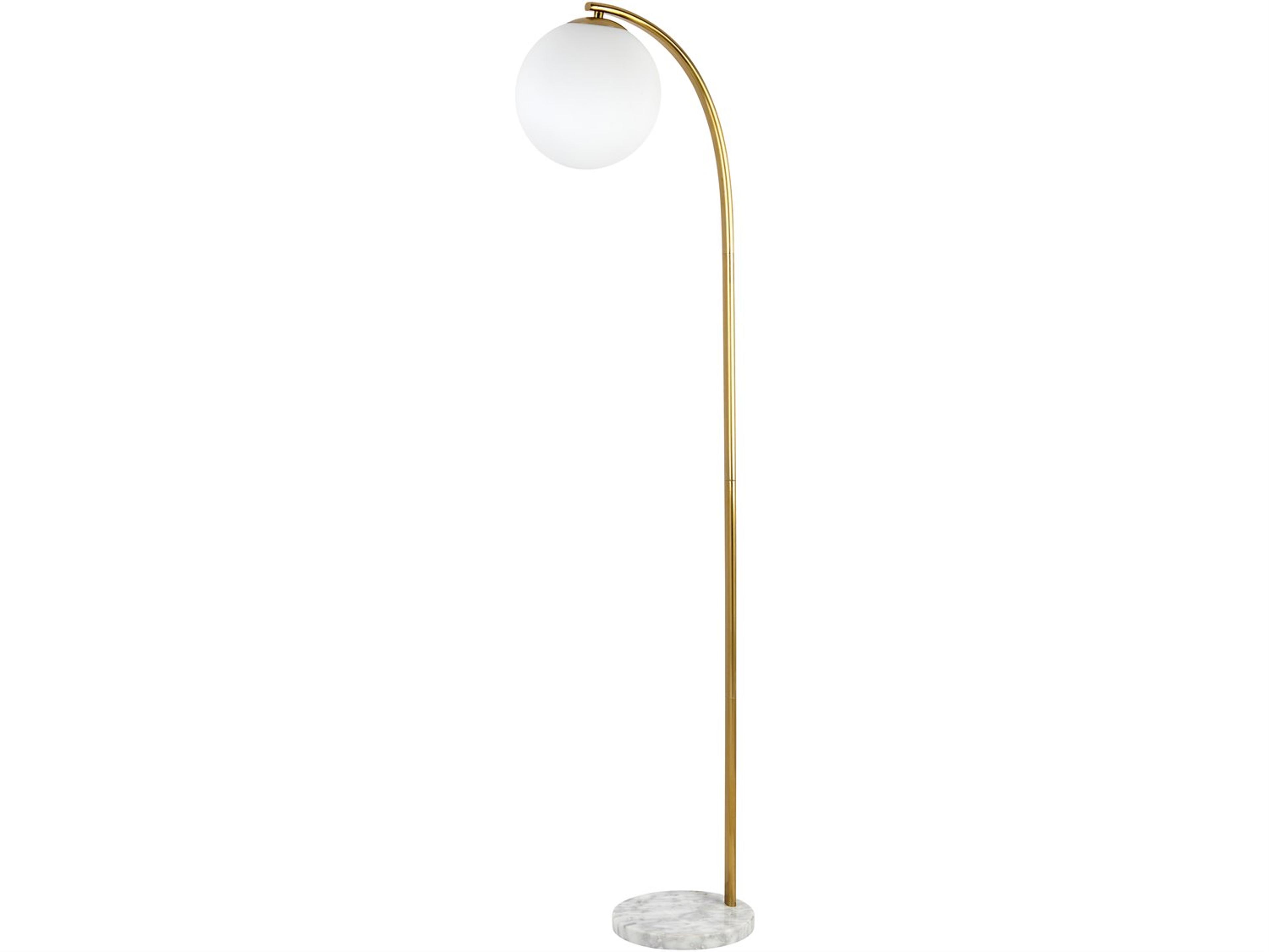 Surya Aquilon Metallic Brass Floor Lamp