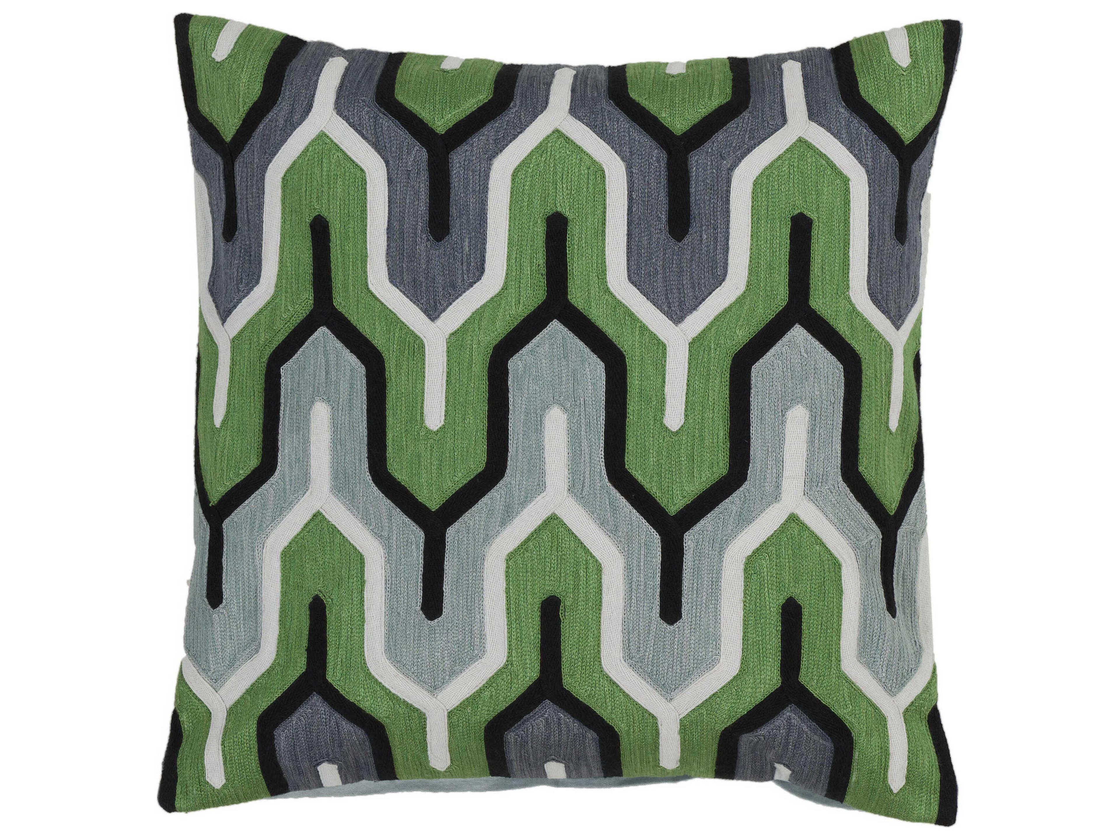 Surya Aztec Medium Green Pillow