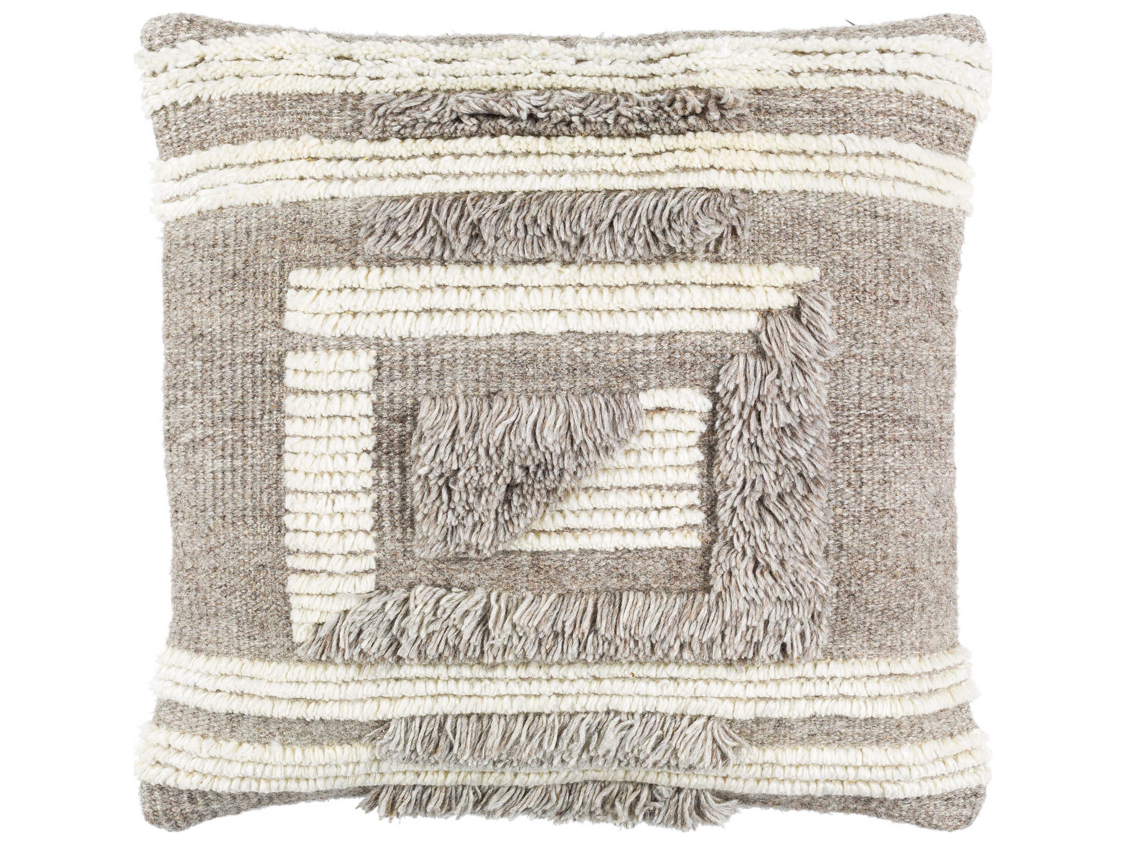 Surya Baracoa Gray / Light Beige / Tan Pillow
