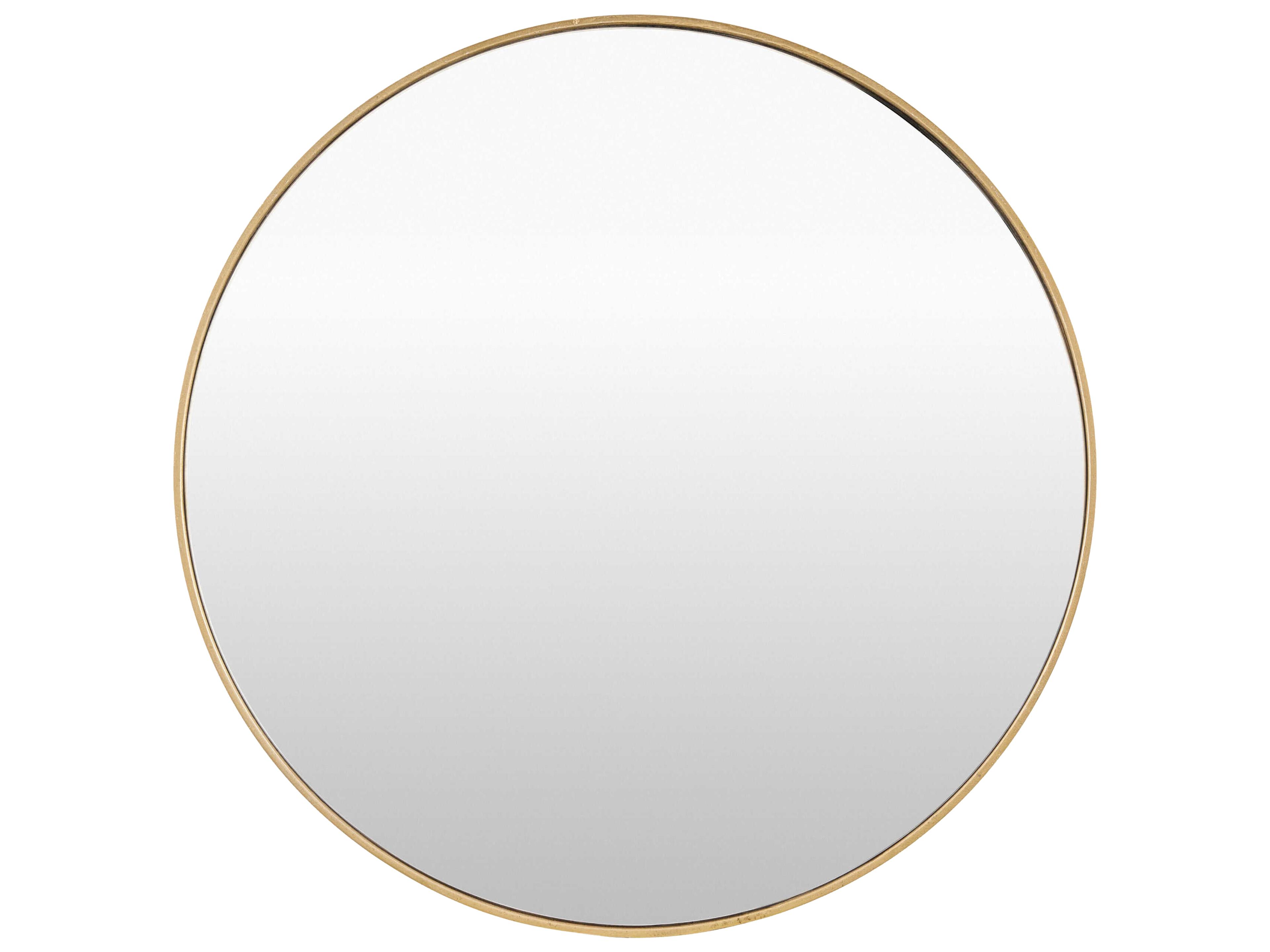 Surya Bahia Gold Round Wall Mirror