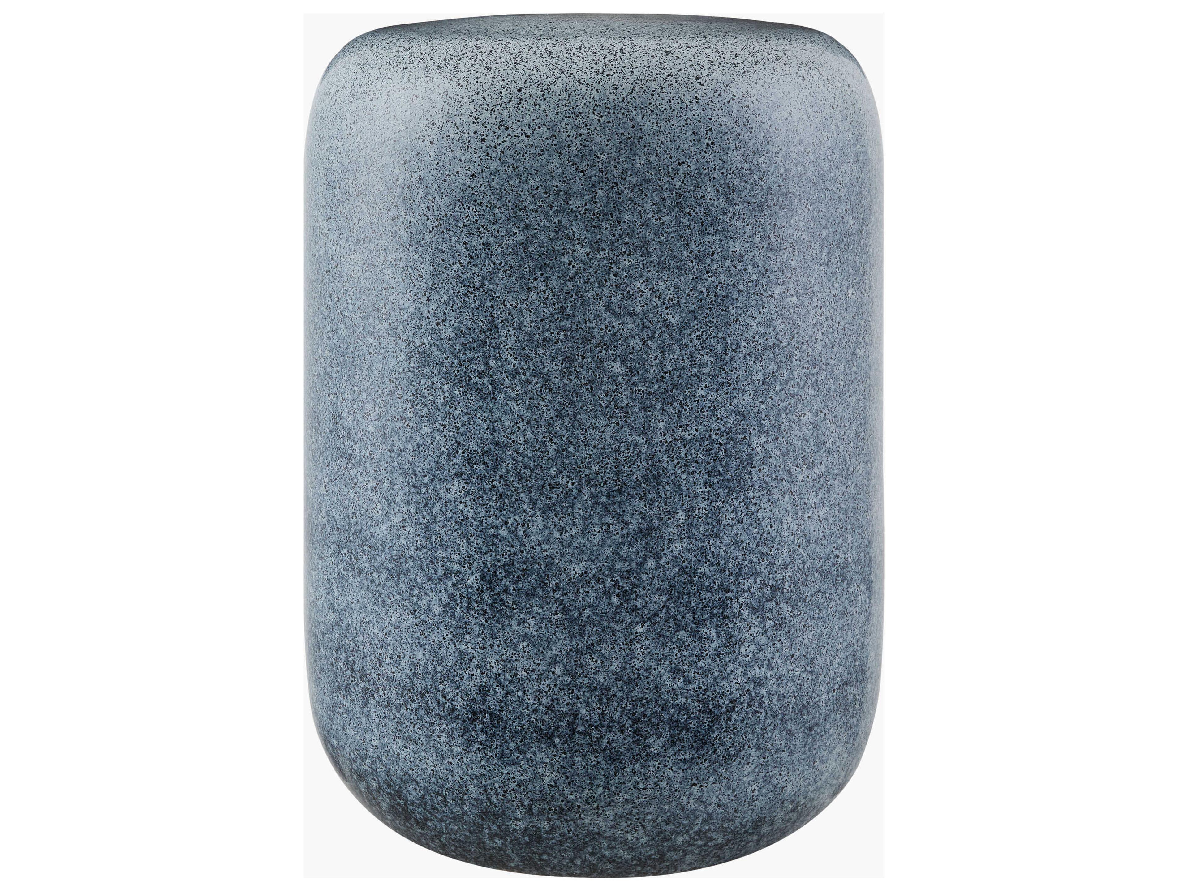 Surya Bean Charcoal Gray Garden Stool