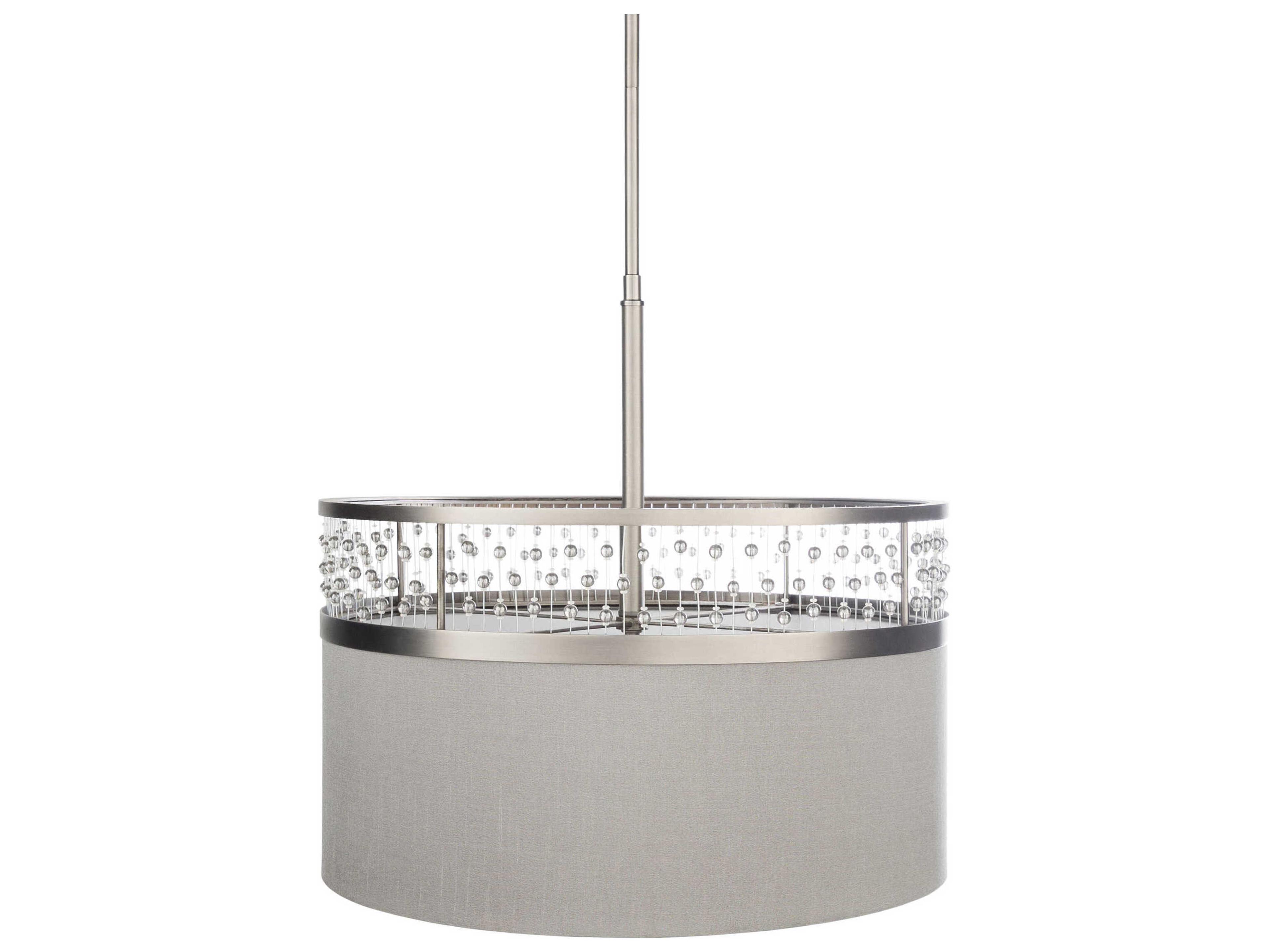 Surya Bijou 3-Light Metallic Nickel Pendant