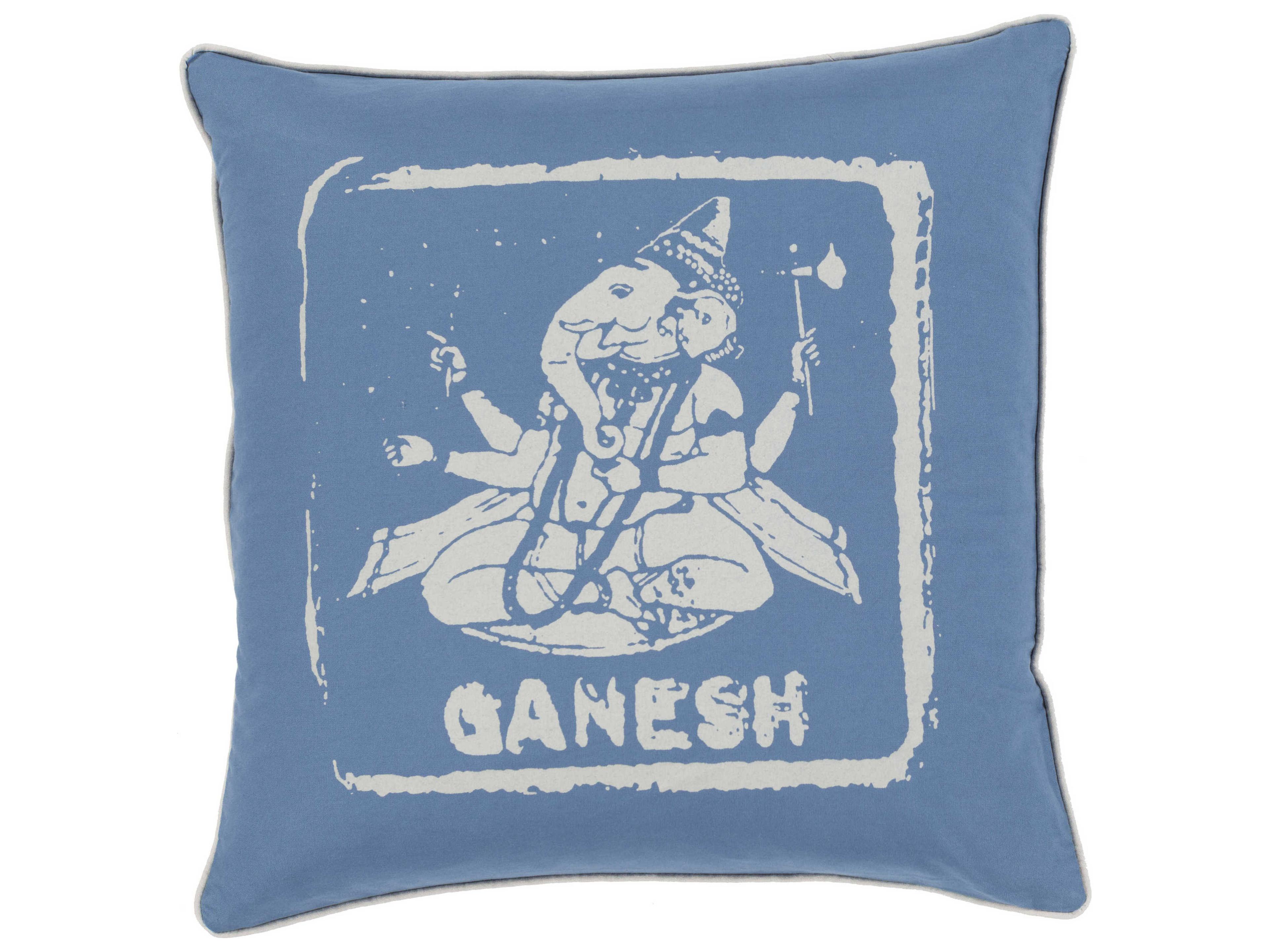 Surya Big Kid Blocks Oatmeal Pillow