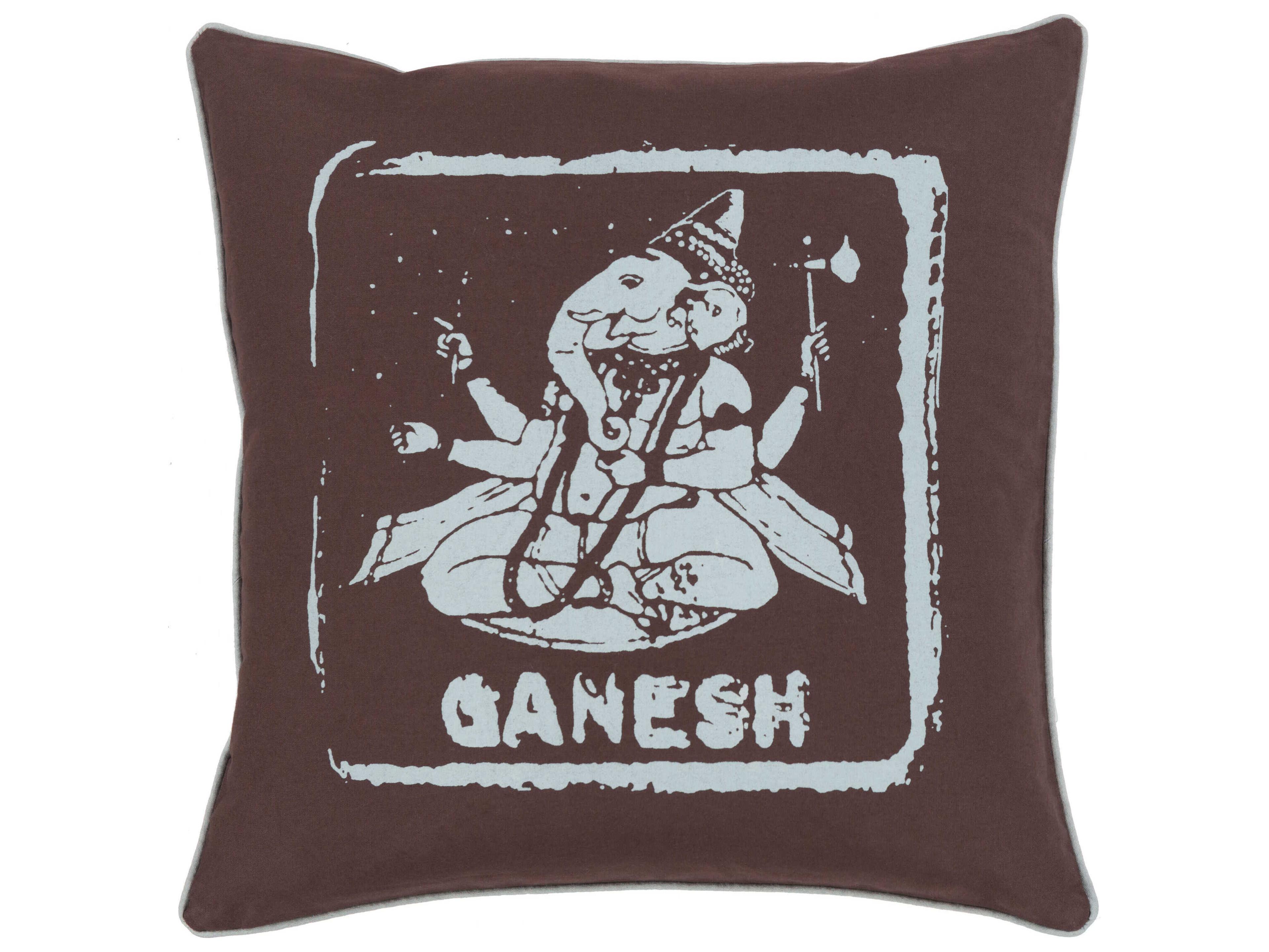 Surya Big Kid Blocks Ice Blue Pillow