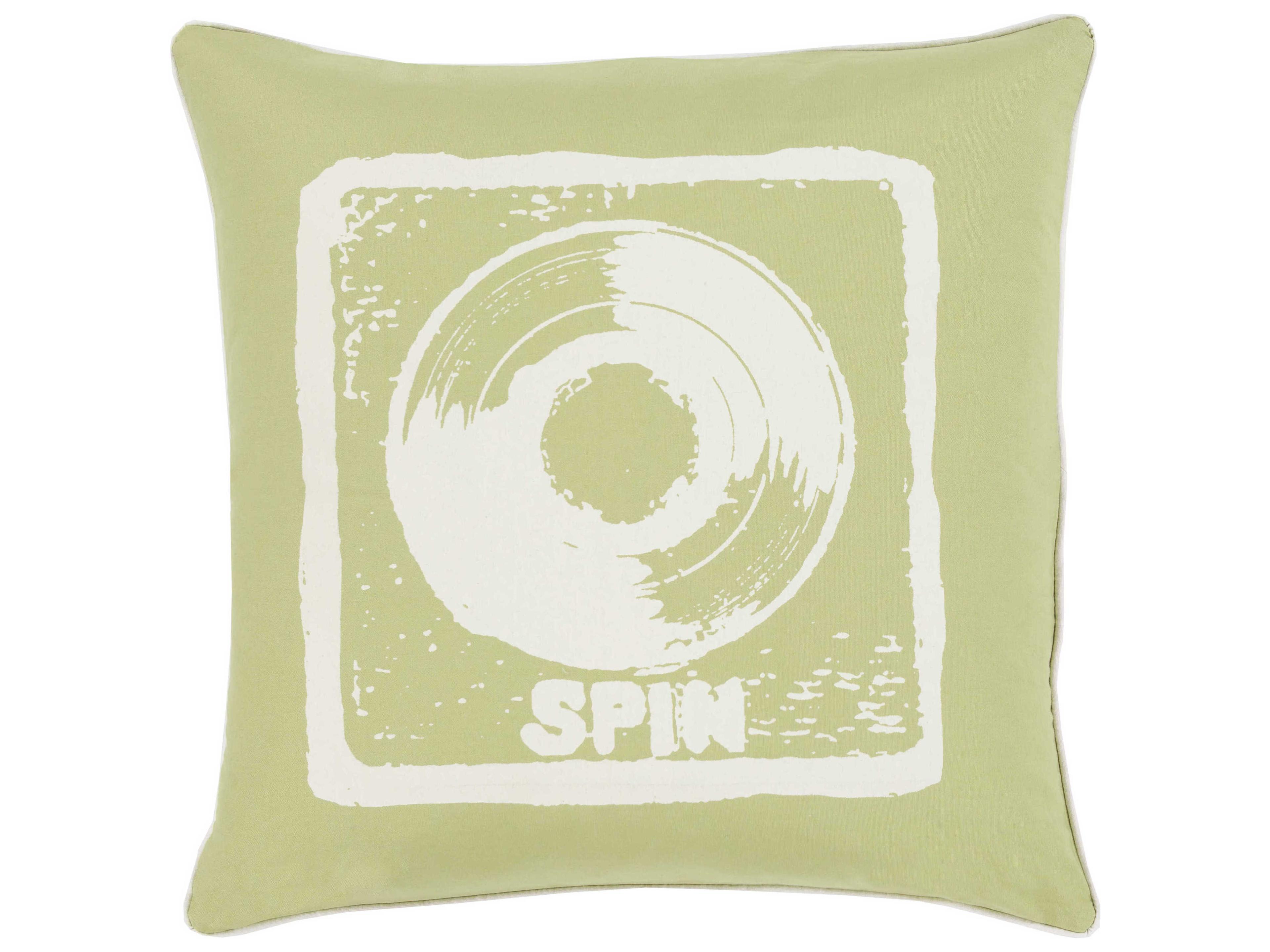 Surya Big Kid Blocks Cream Pillow