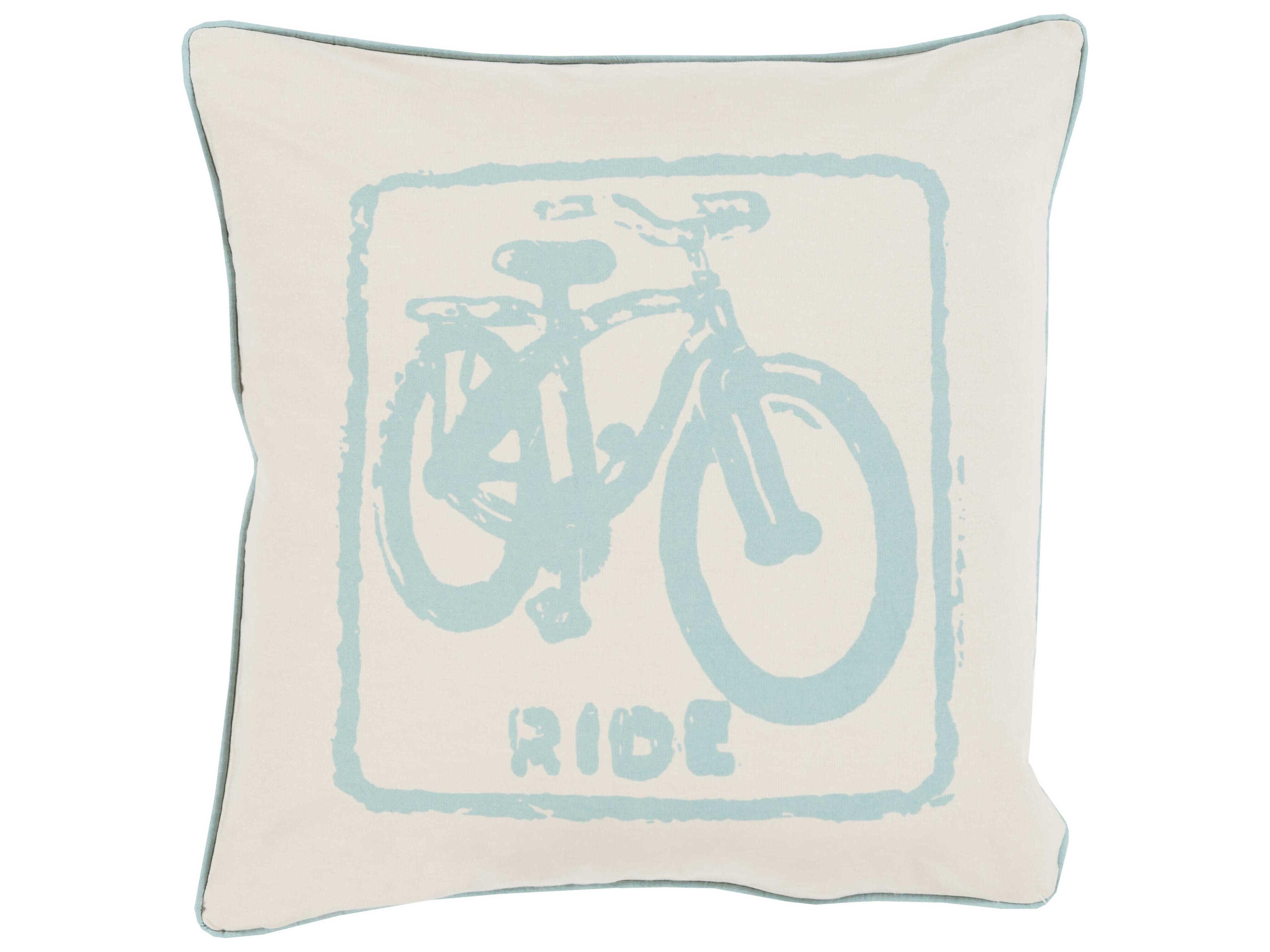 Surya Big Kid Blocks Teal Pillow