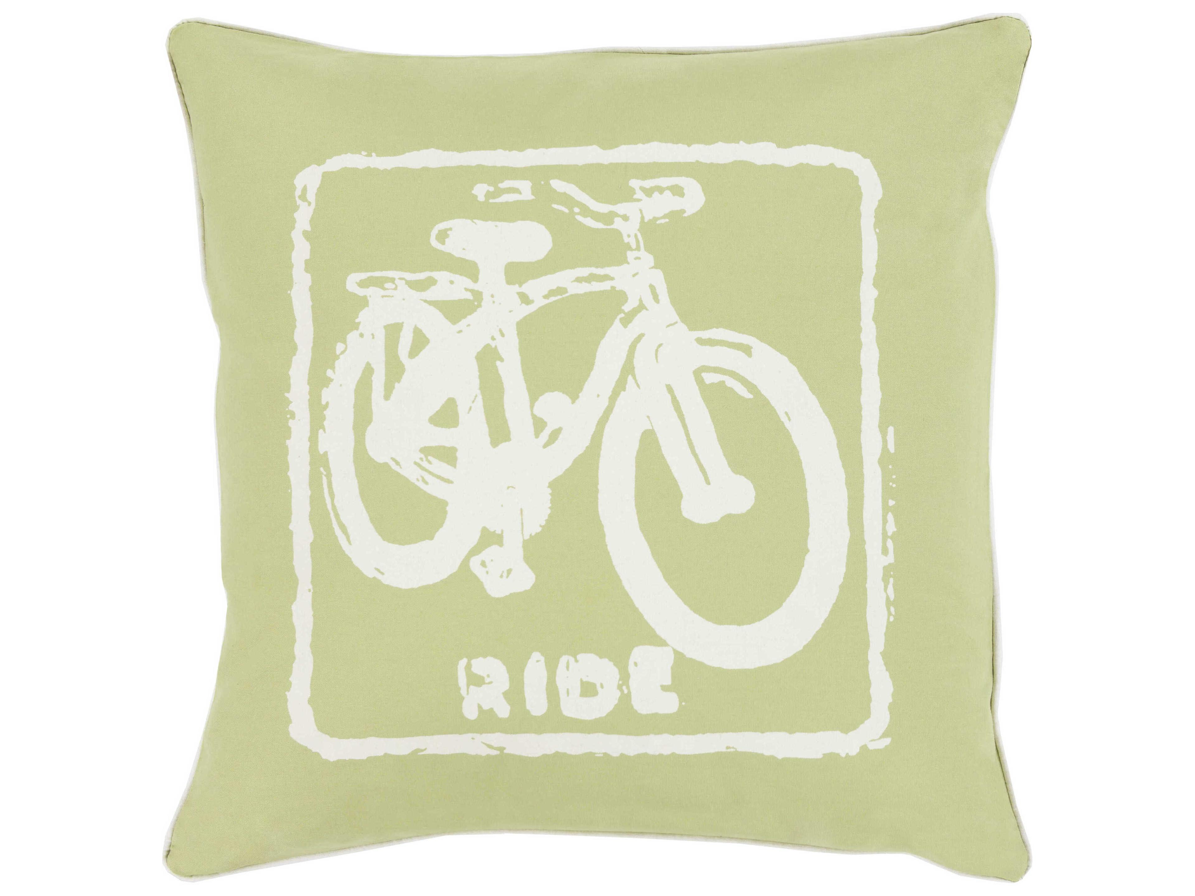 Surya Big Kid Blocks Cream Pillow