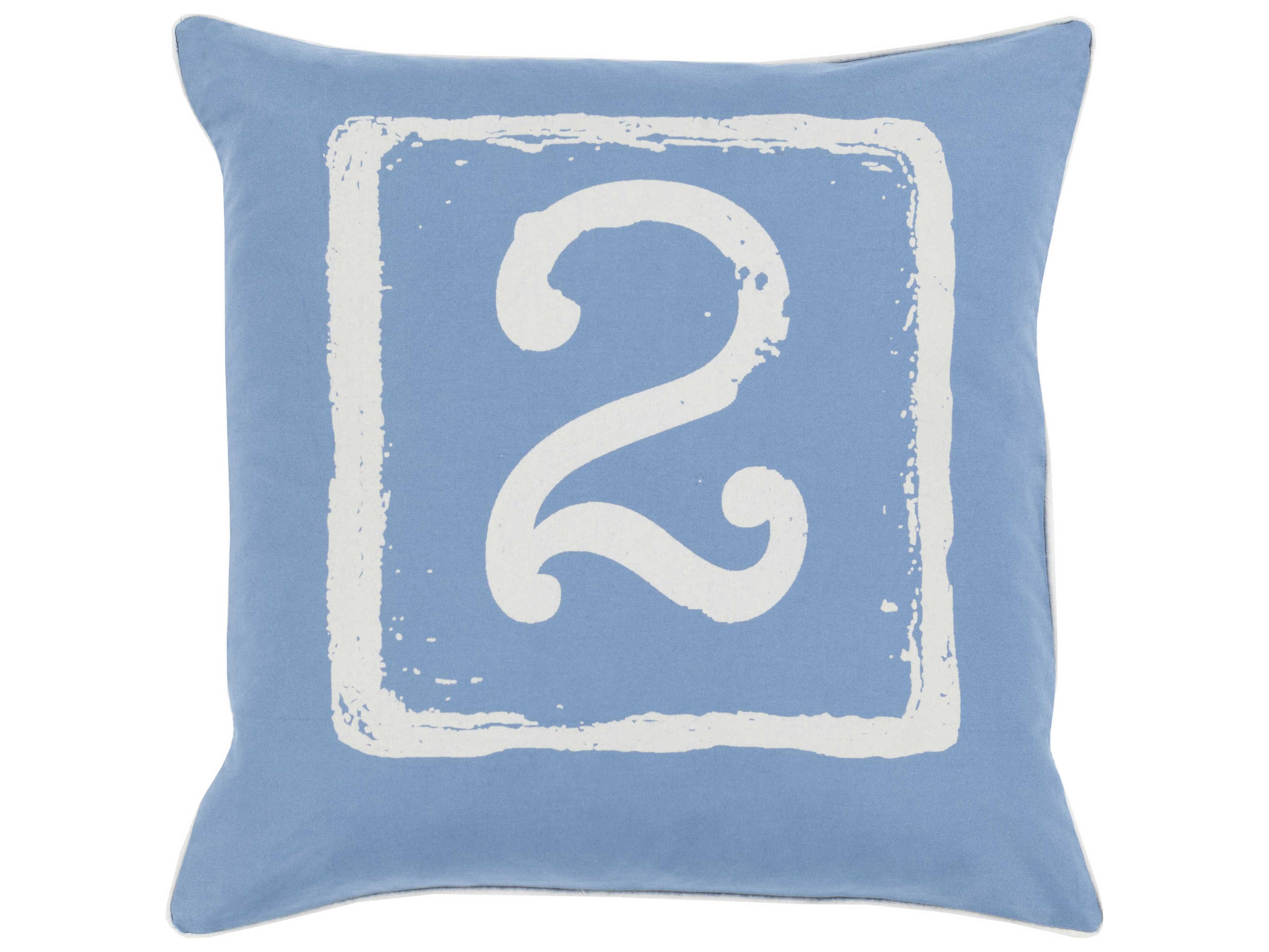 Surya Big Kid Blocks Oatmeal Pillow