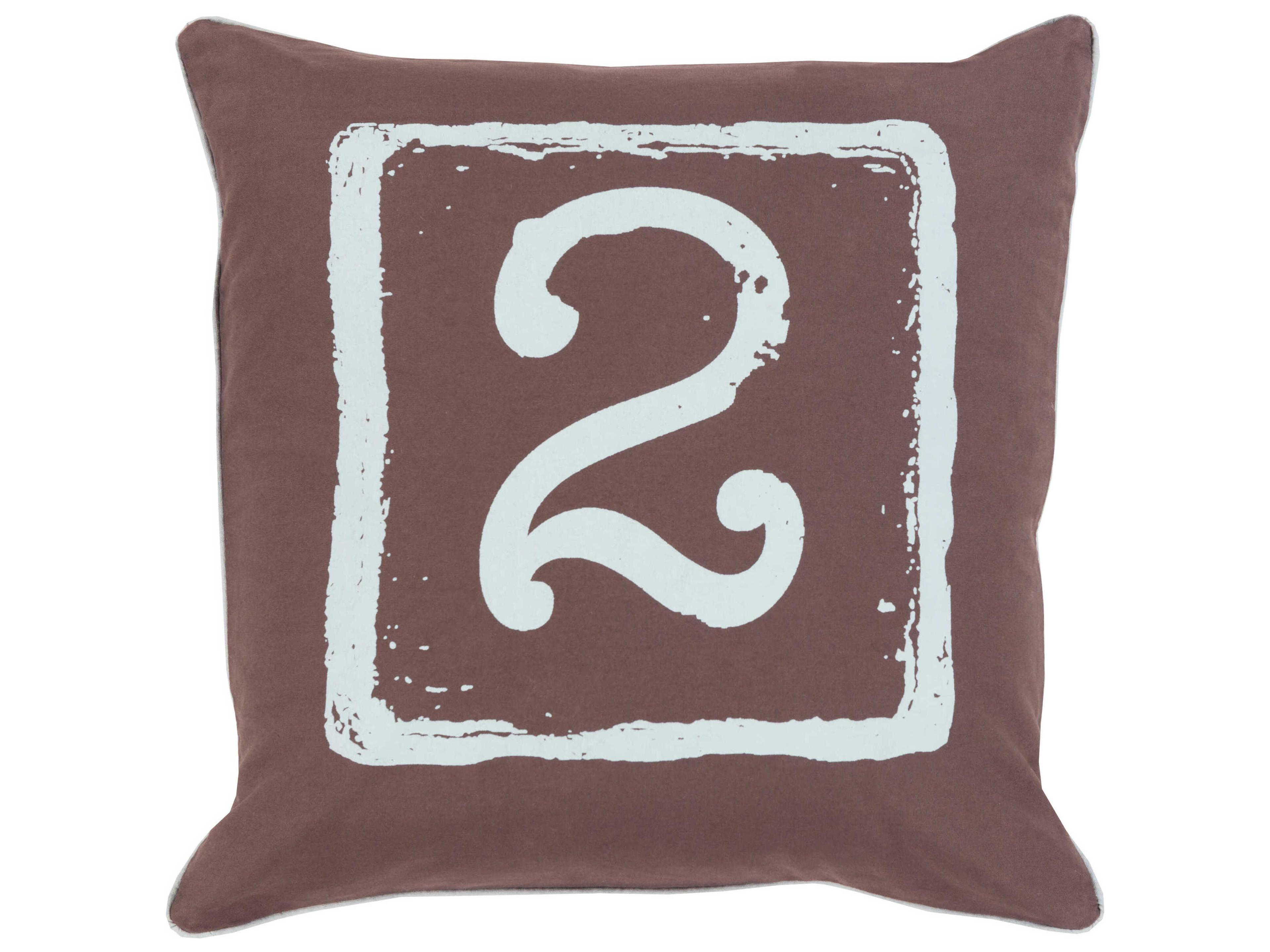 Surya Big Kid Blocks Black Pillow