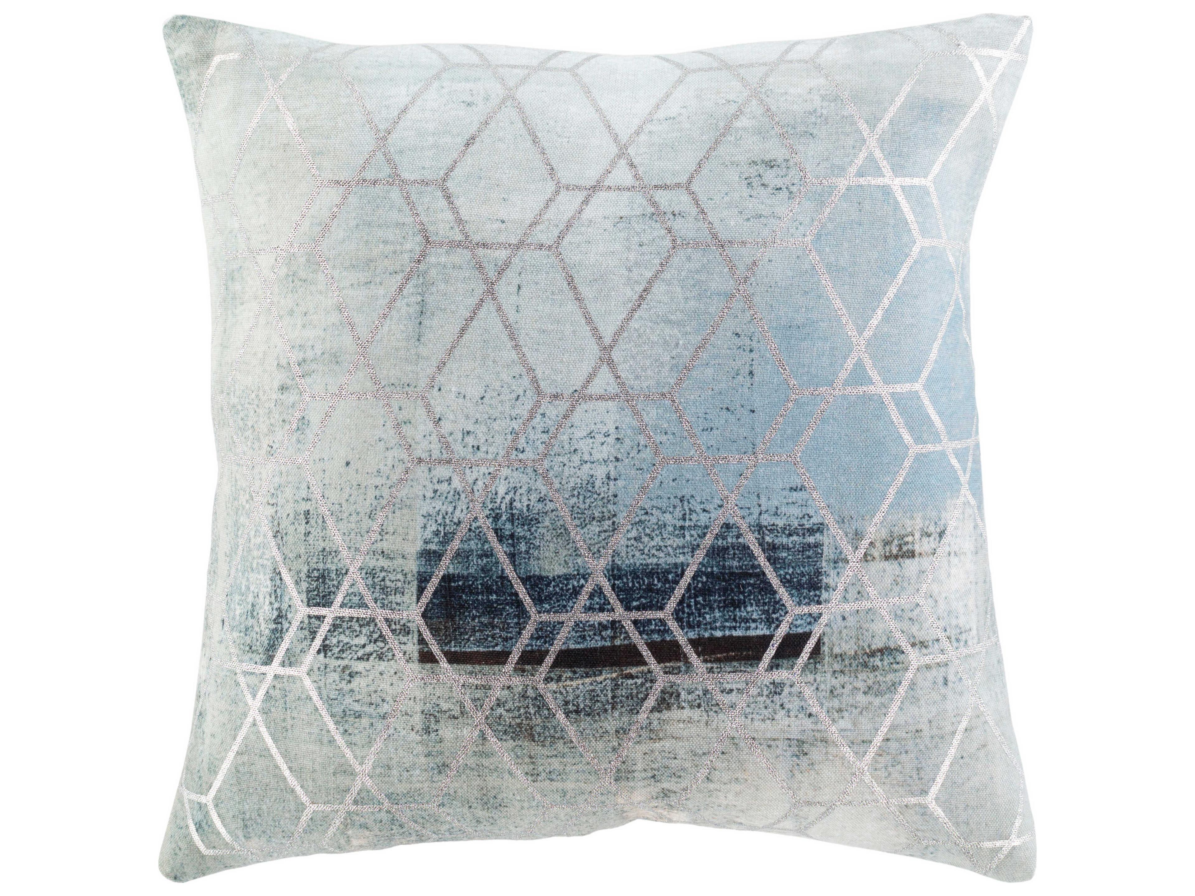 Surya Balliano Light Sage / White / Ice Blue Pillow