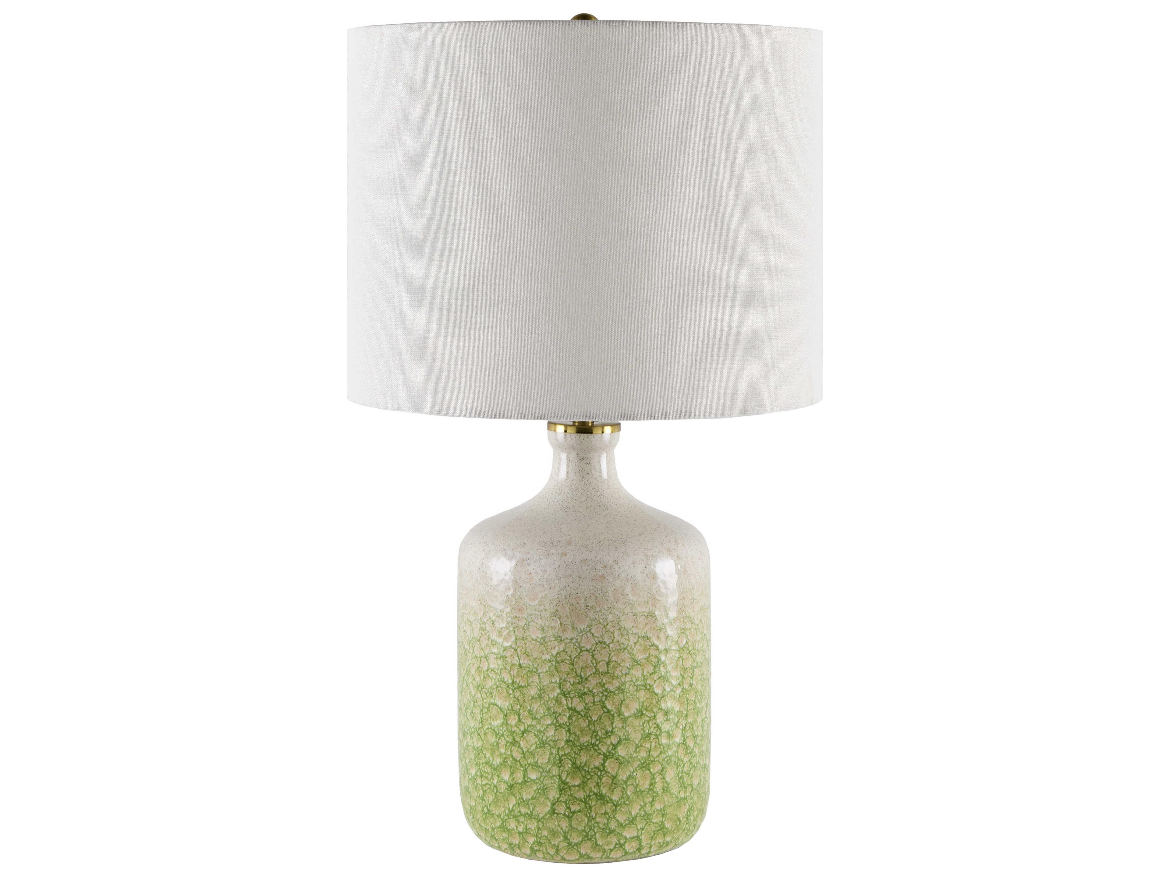 Surya Benin Green Table Lamp