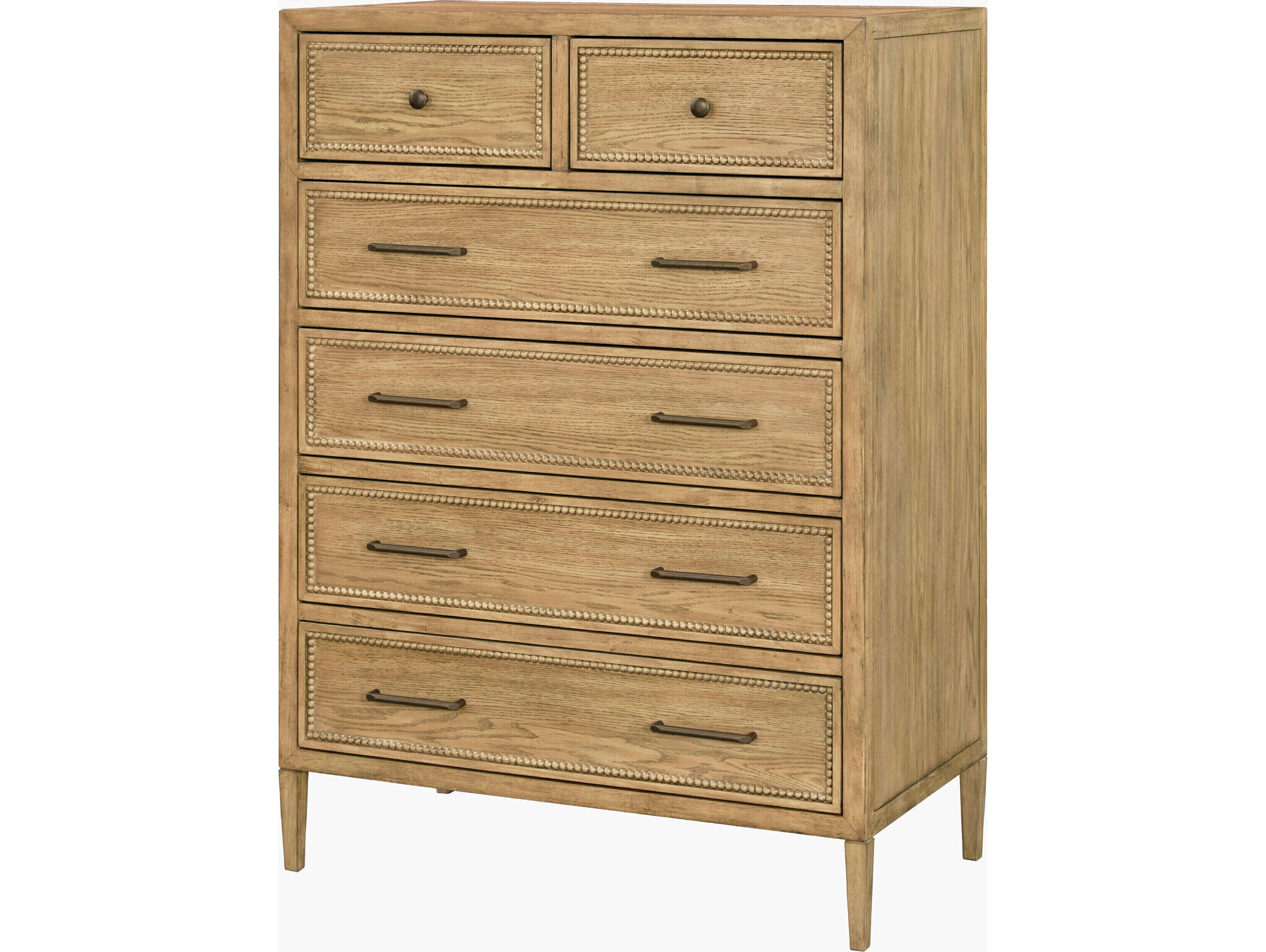 Surya Becki Owens Hermosa 6-Drawers Oak Wood Dresser