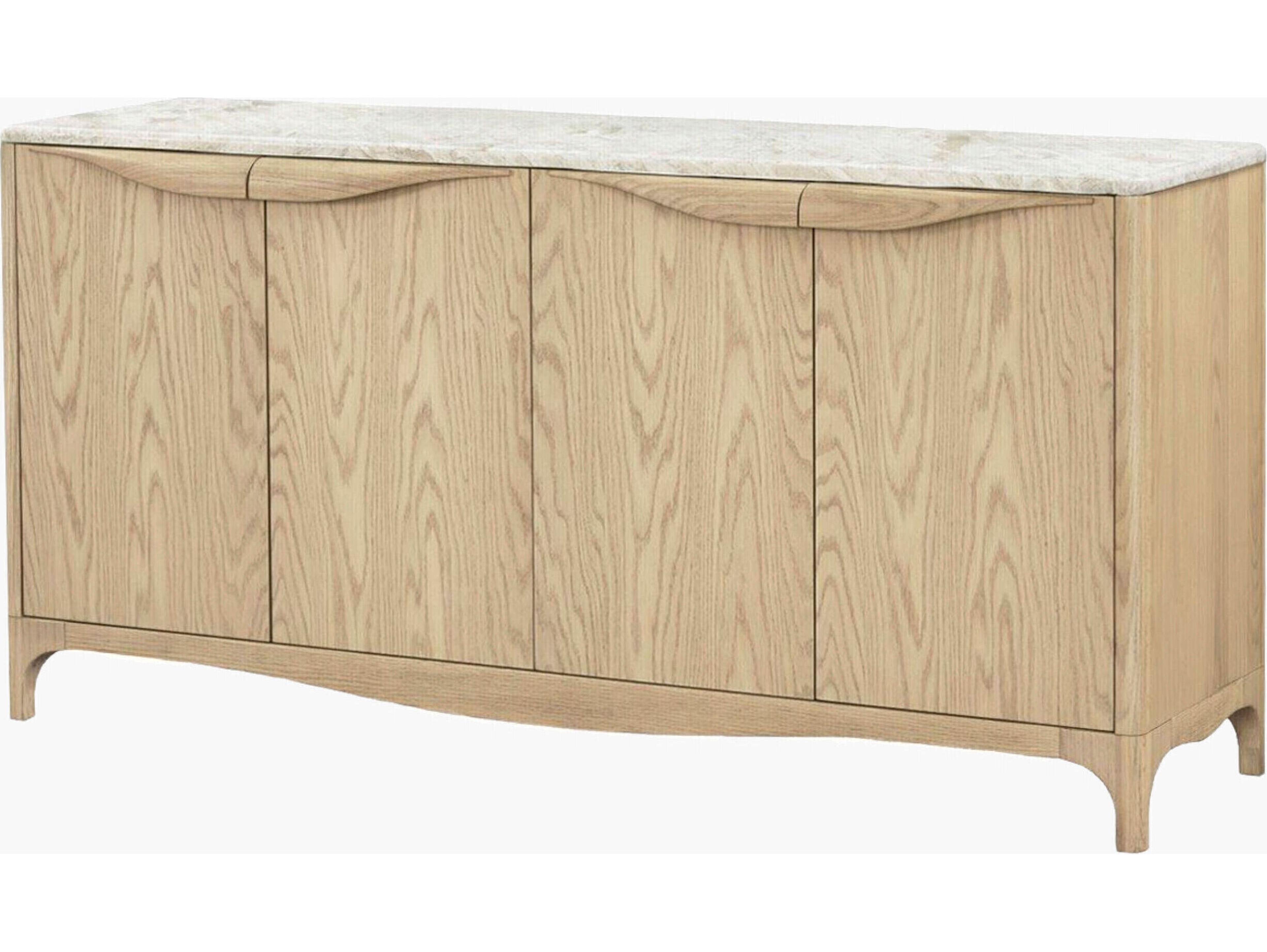 Surya Becki Owens Mollie 64" Oak Wood Natural Sideboard