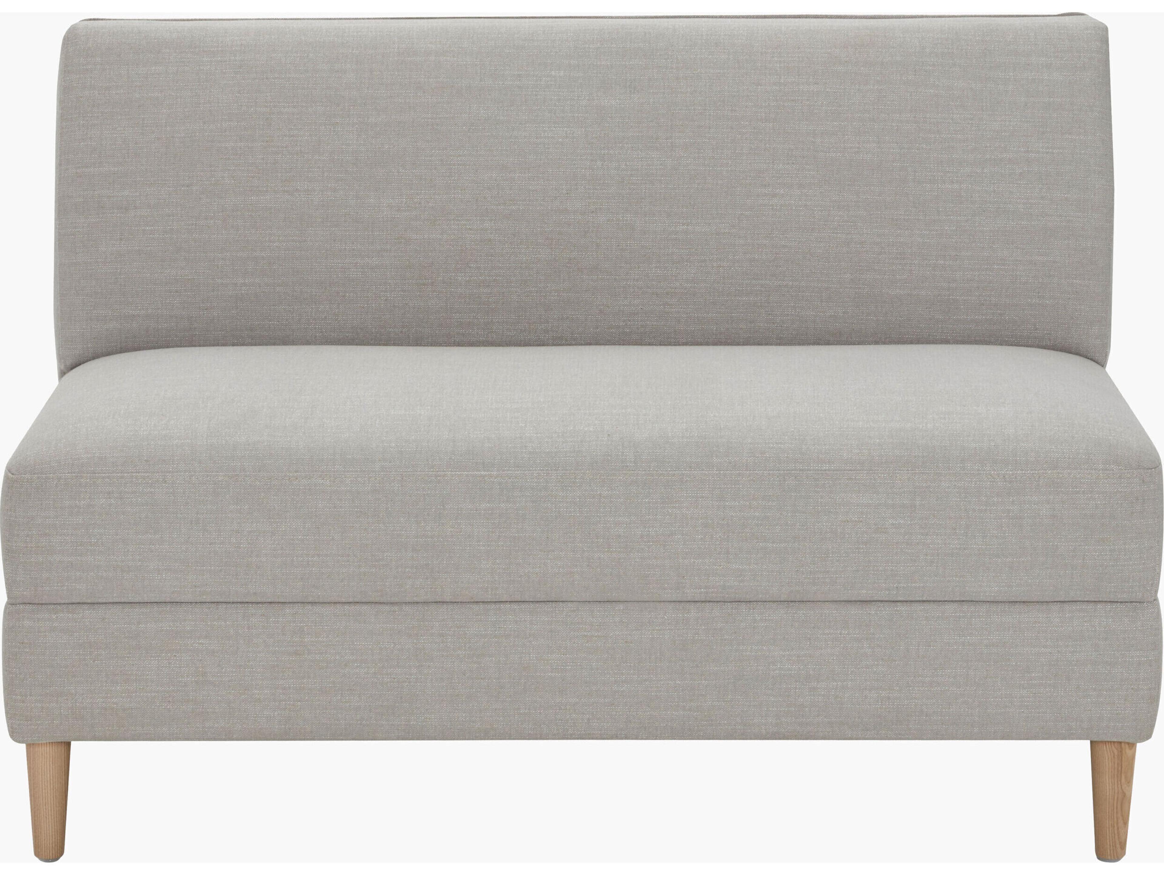 Surya Becki Owens Stinson Light Gray Upholstered Accent Bench