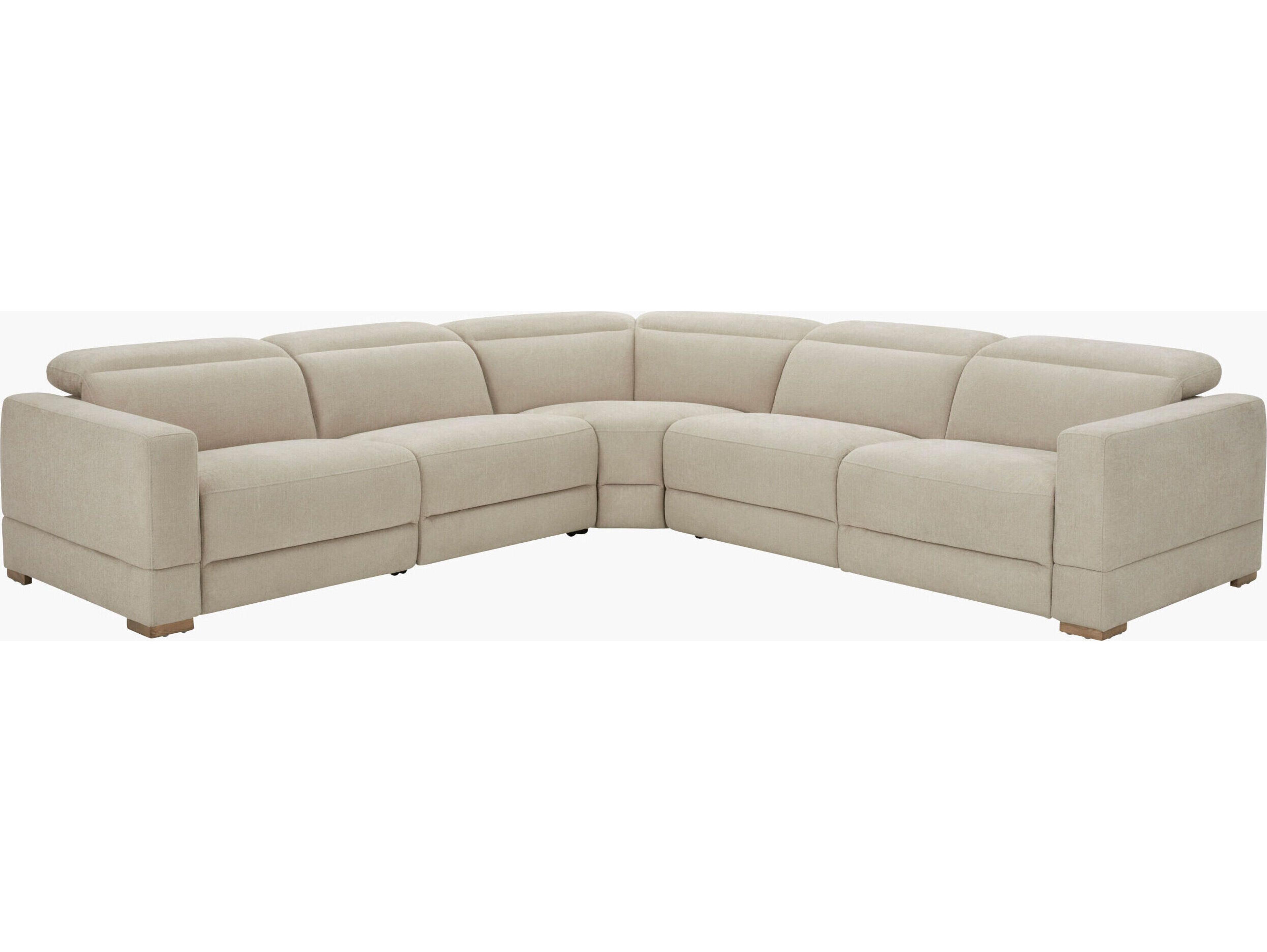 Surya Lloyd White Upholstered Sectional Sofa