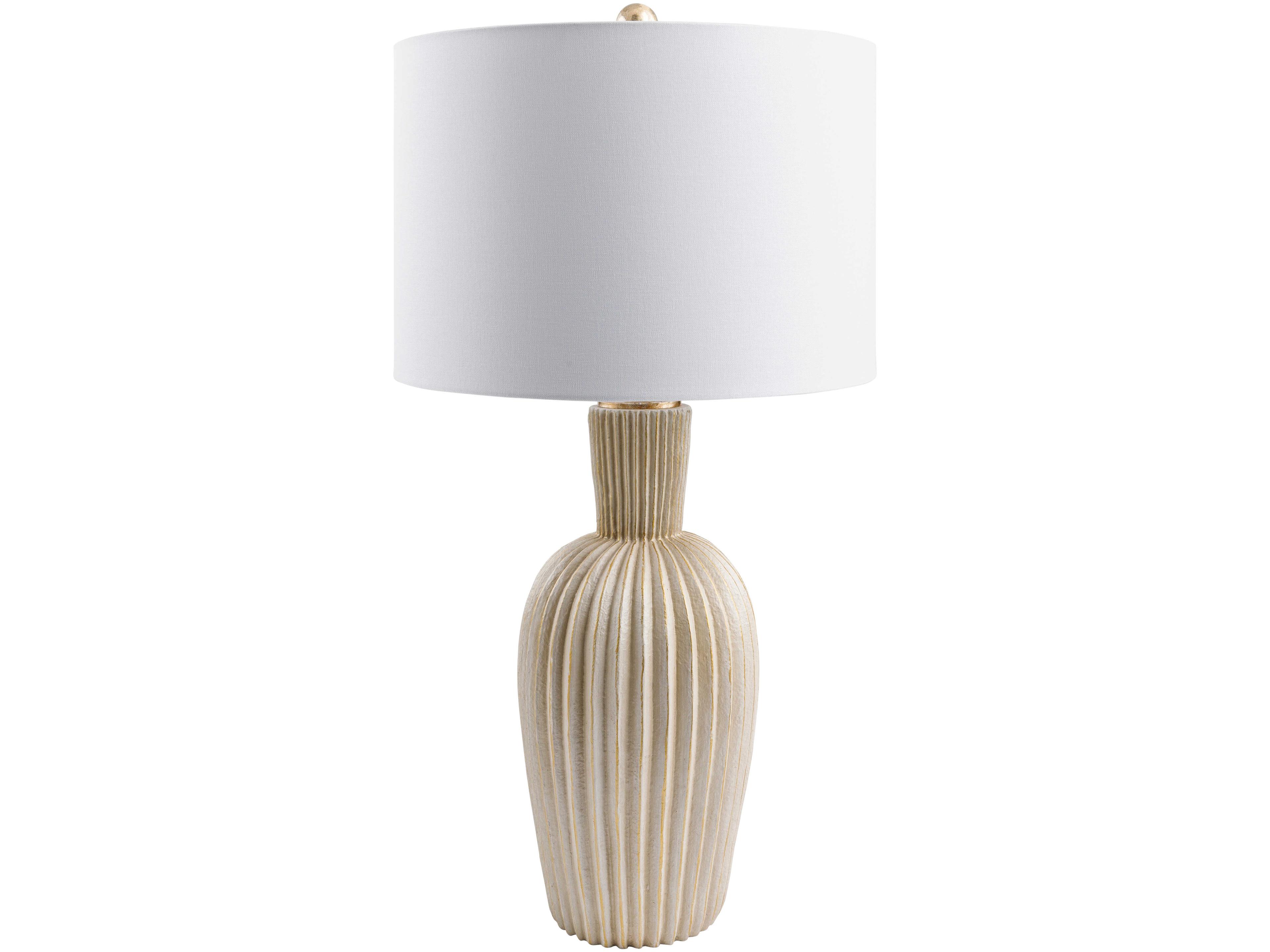 Surya Bravura Gray Buffet Lamp
