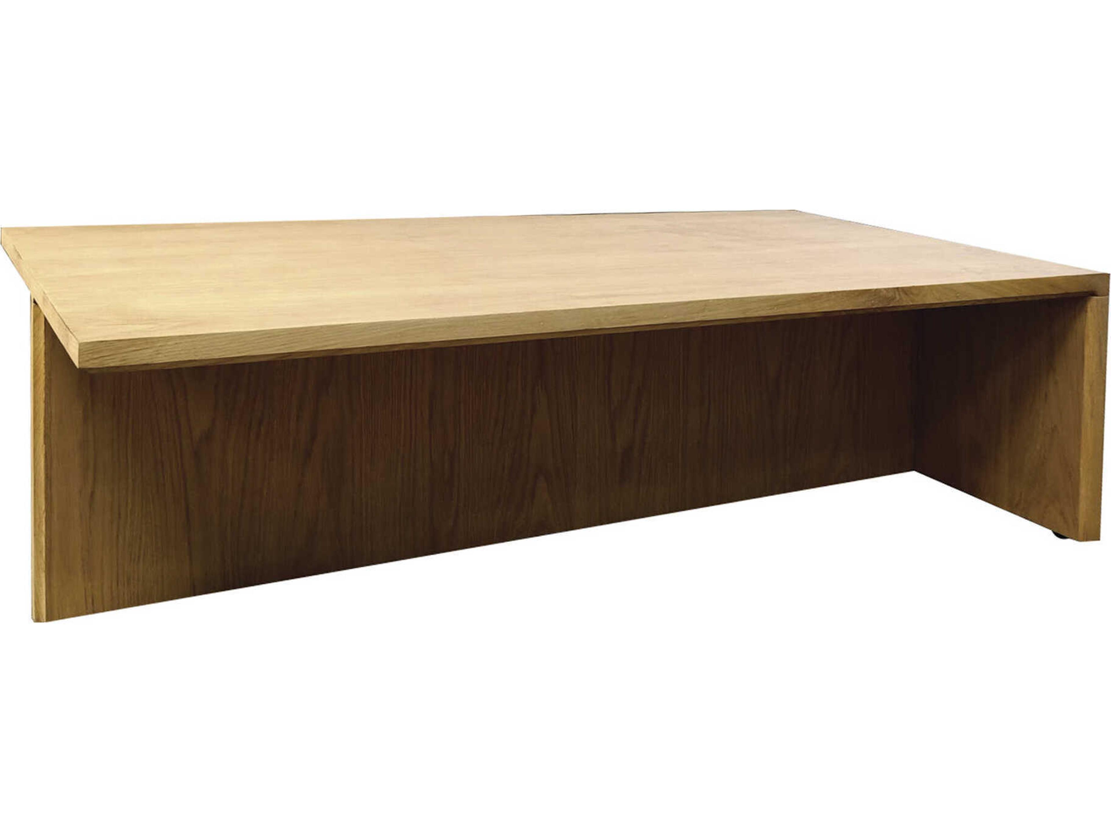 Surya Cascata Rectangular Wood Brown Coffee Table