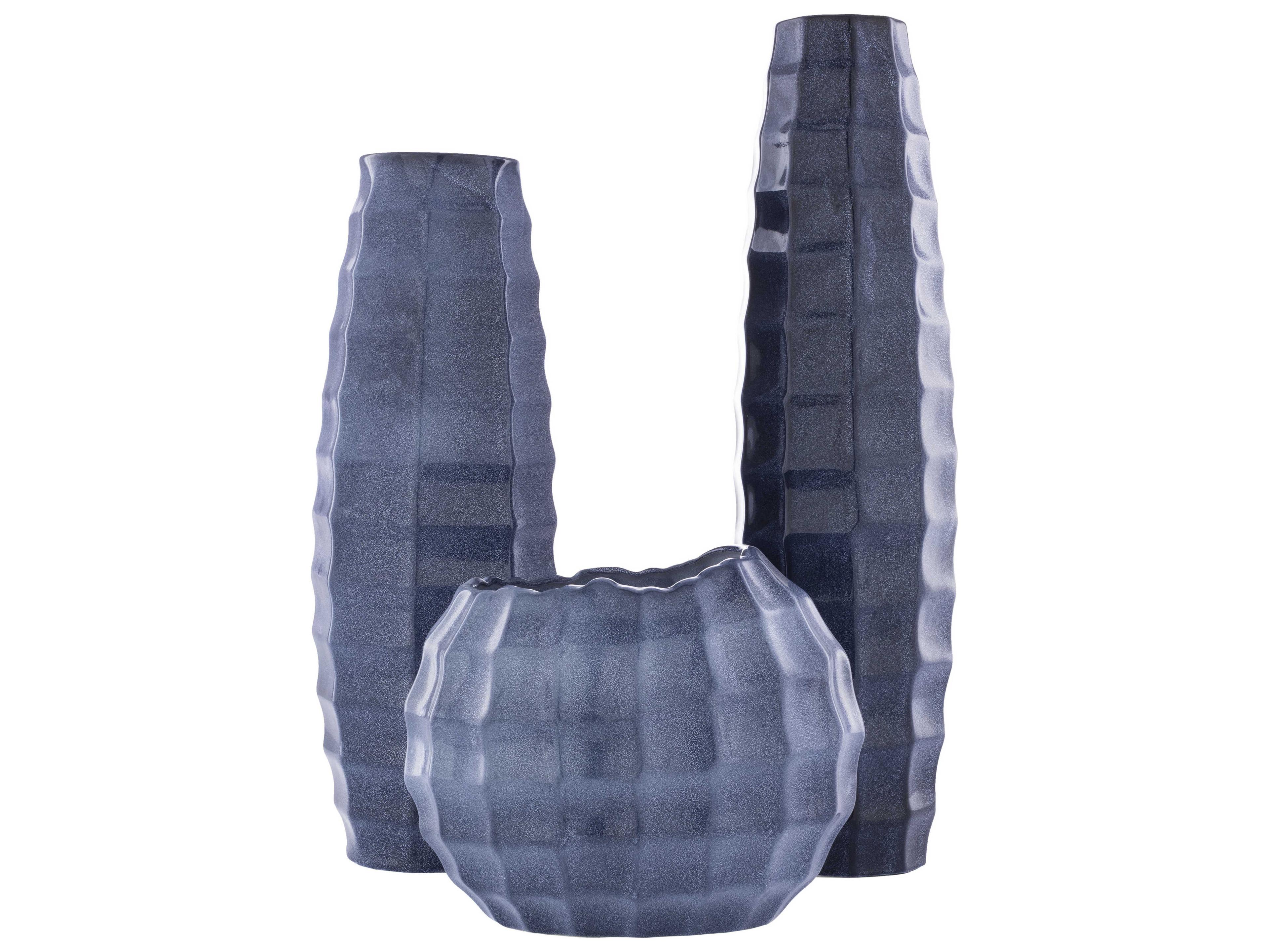 Surya Cirio Blue Vase Set of 3
