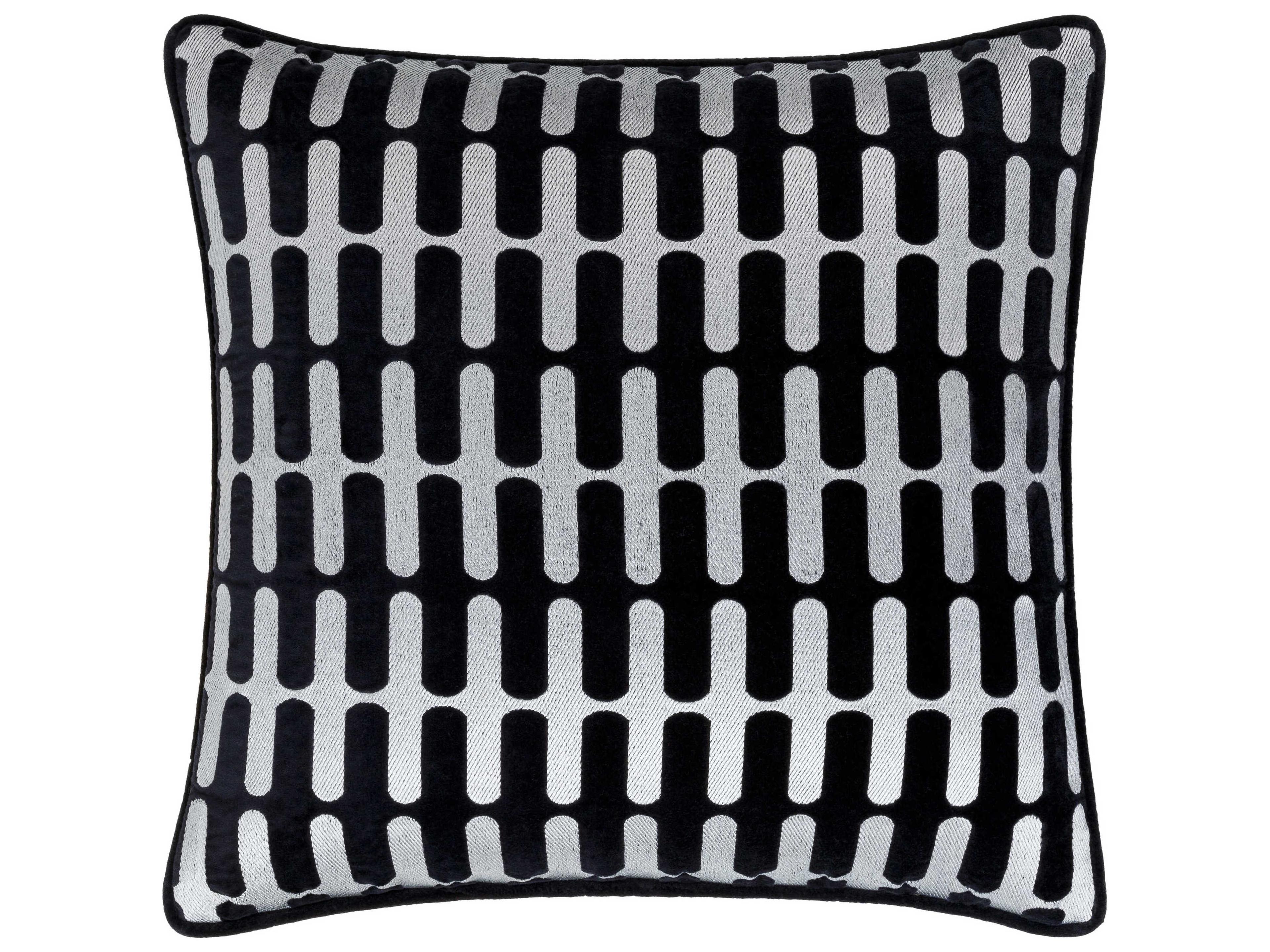 Surya Connecticut Black Pillow