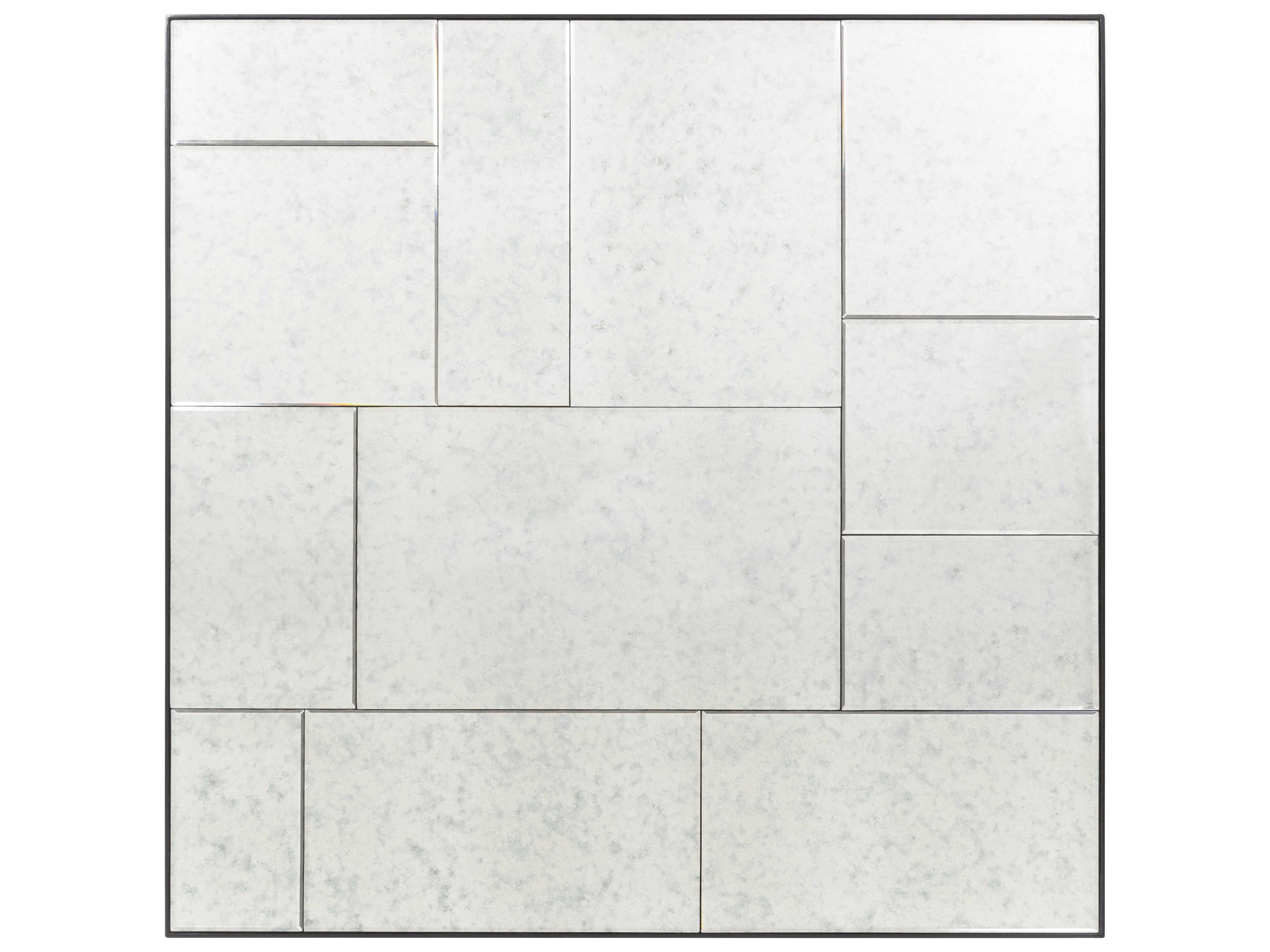 Surya Charlton Black Square Wall Mirror