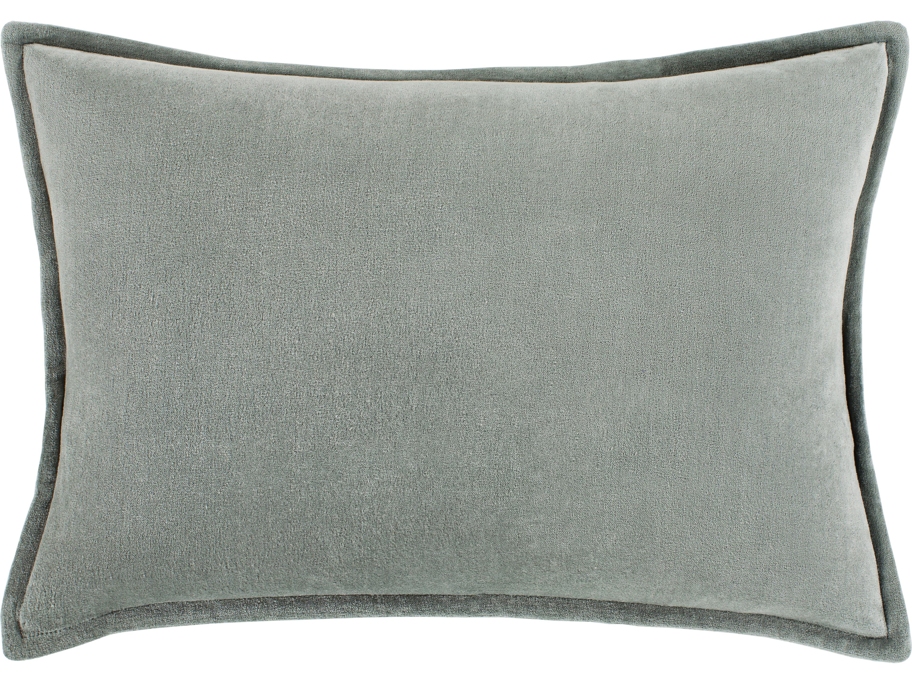 Surya Cotton Velvet Sage Pillow