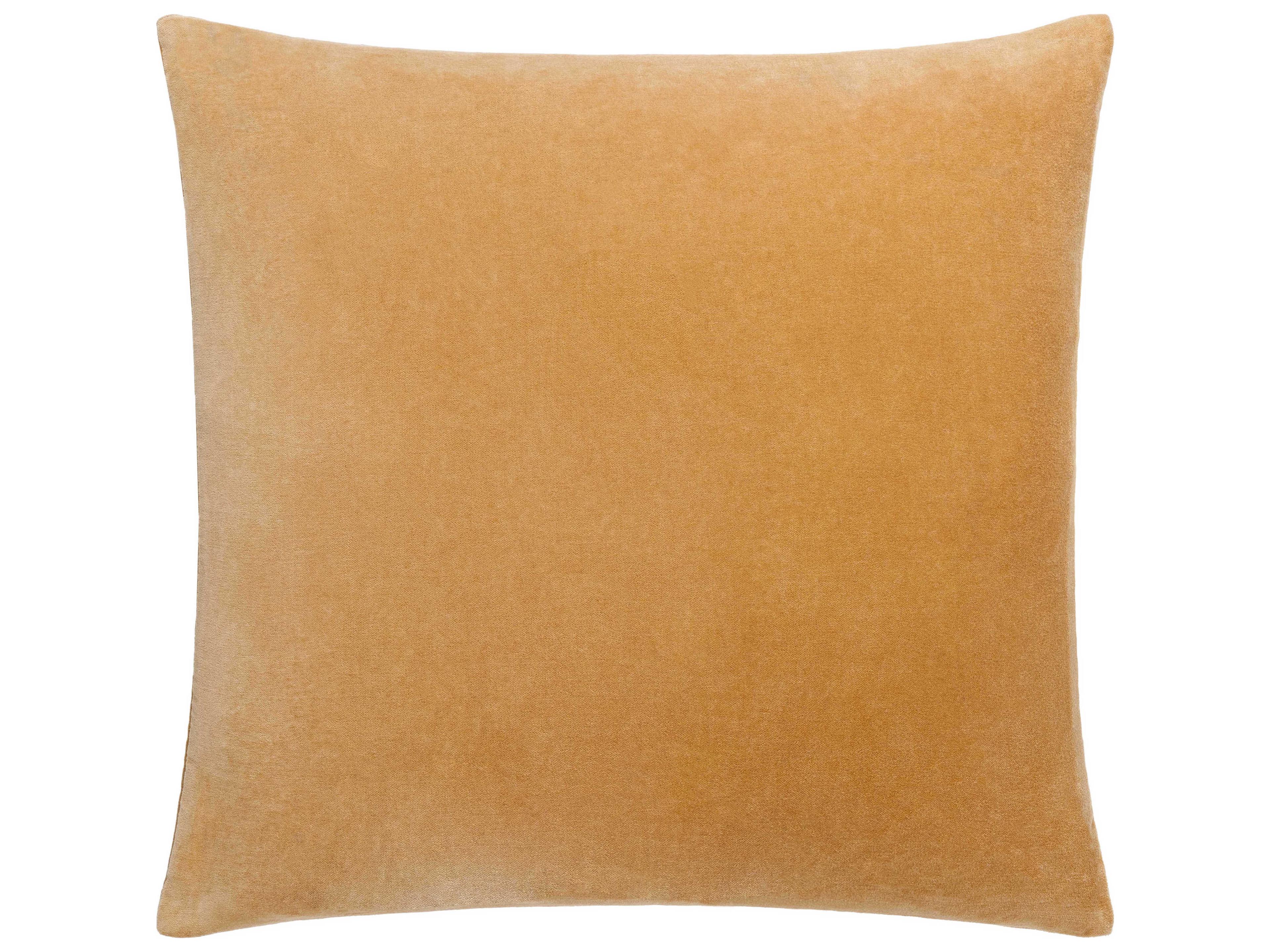 Surya Cotton Velvet Goldenrod Pillow