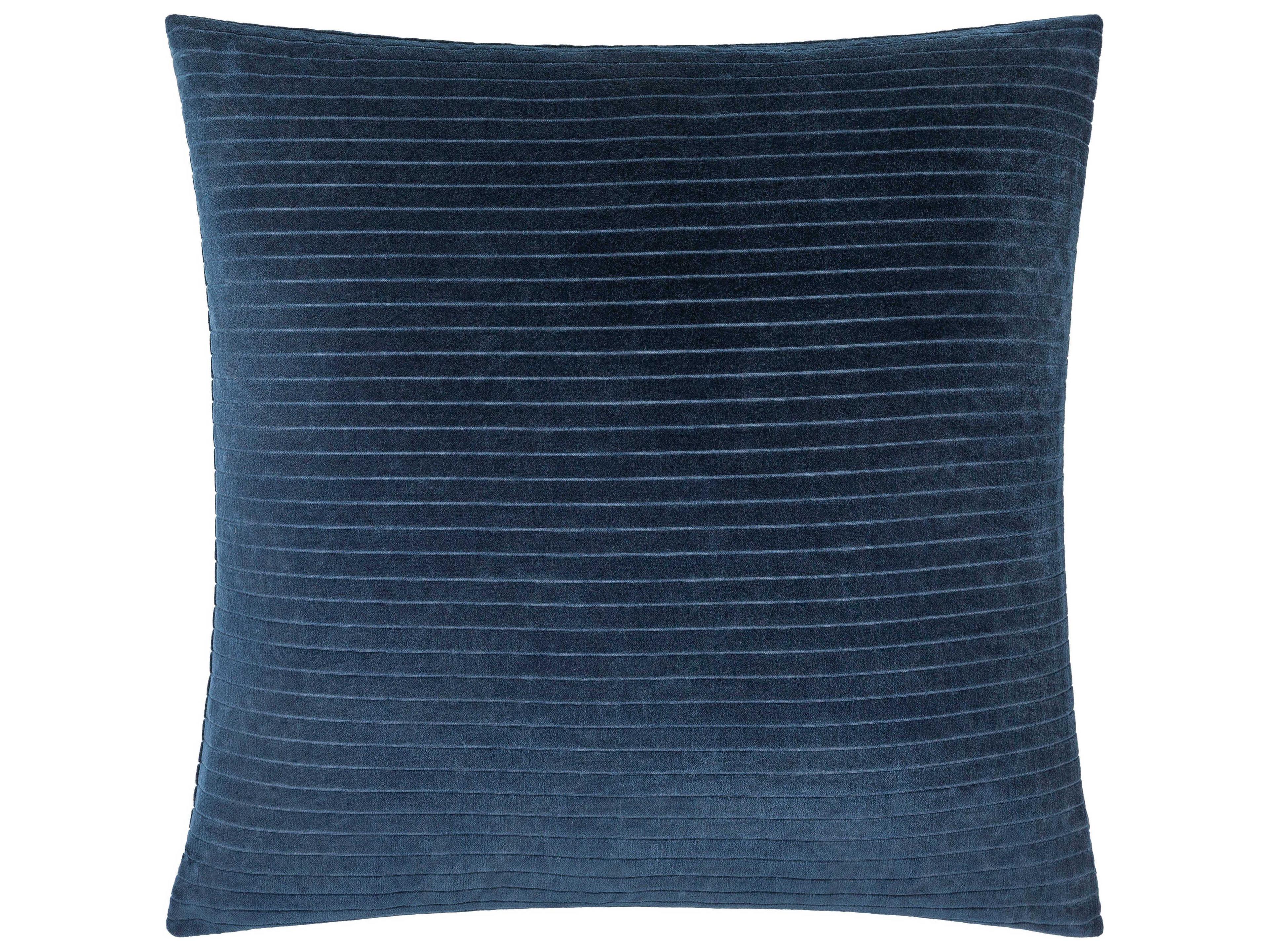 Surya Cotton Velvet Navy Pillow