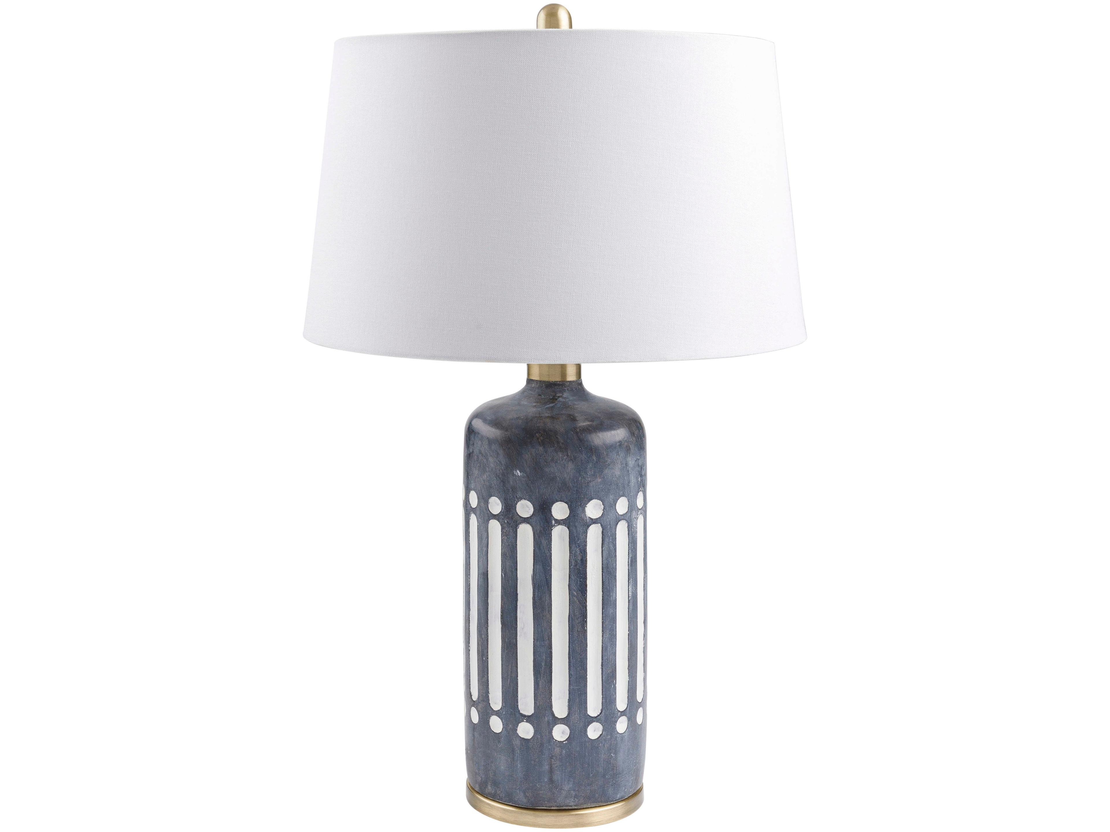 Surya Covea Gray Buffet Lamp