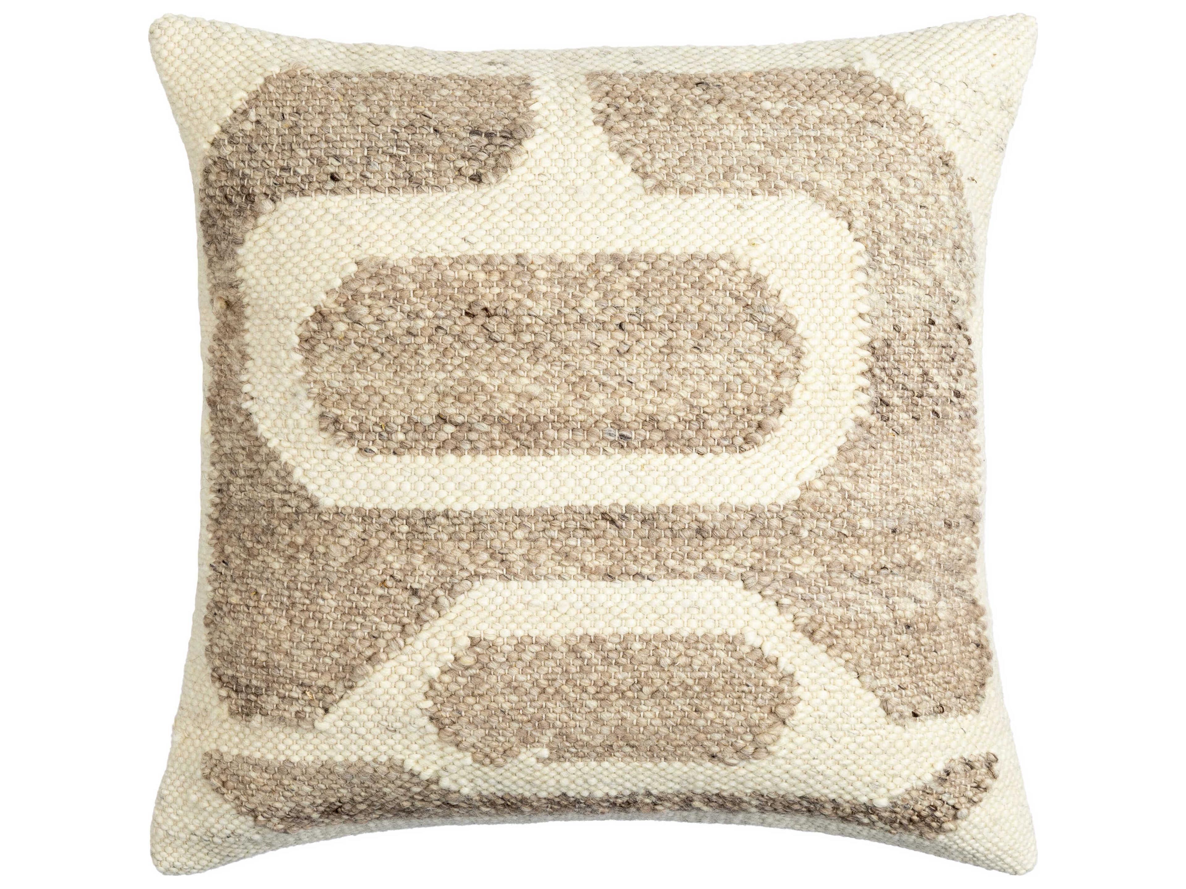 Surya Deccan Traps Beige Pillow