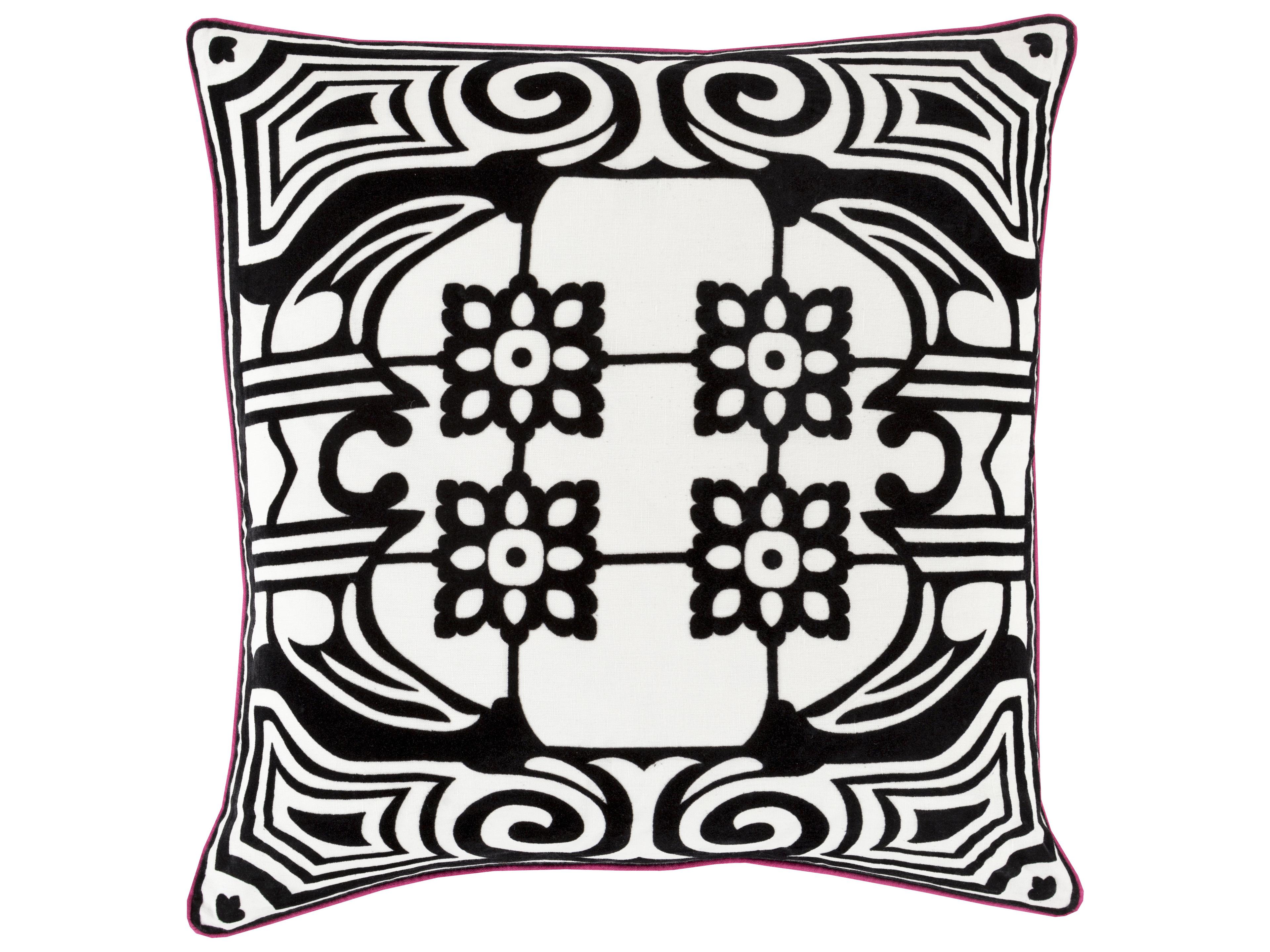Surya Eleonore Black Pillow