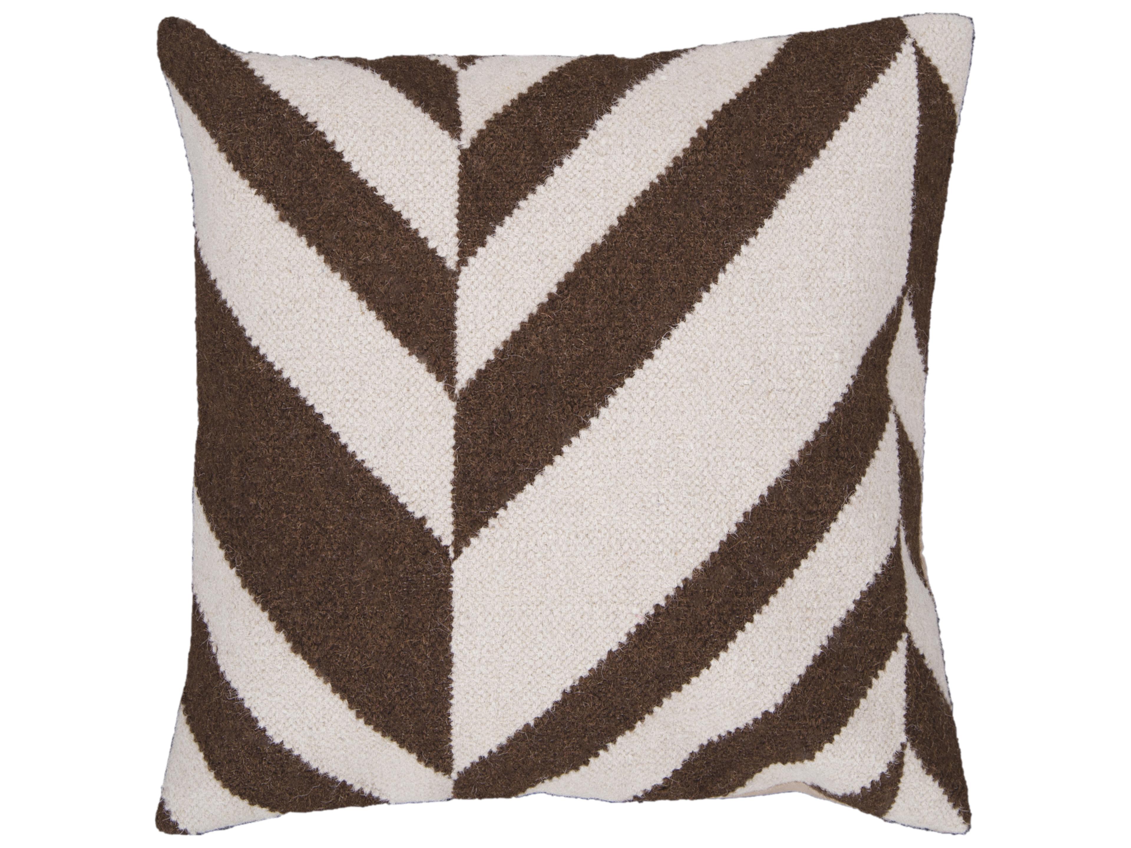 Surya Fallon Dark Brown Pillow