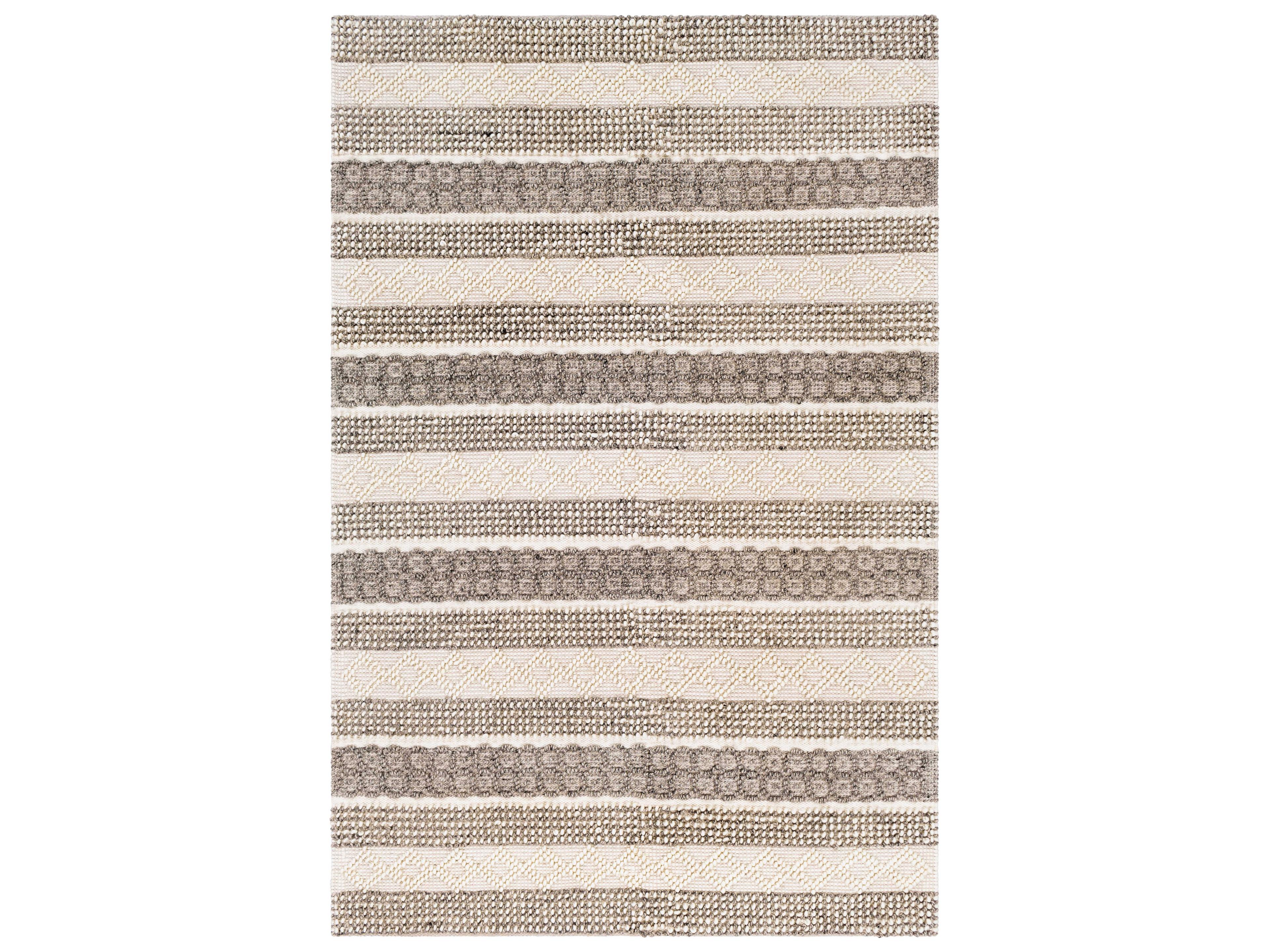 Surya Farmhouse Neutrals Geometric Area Rug