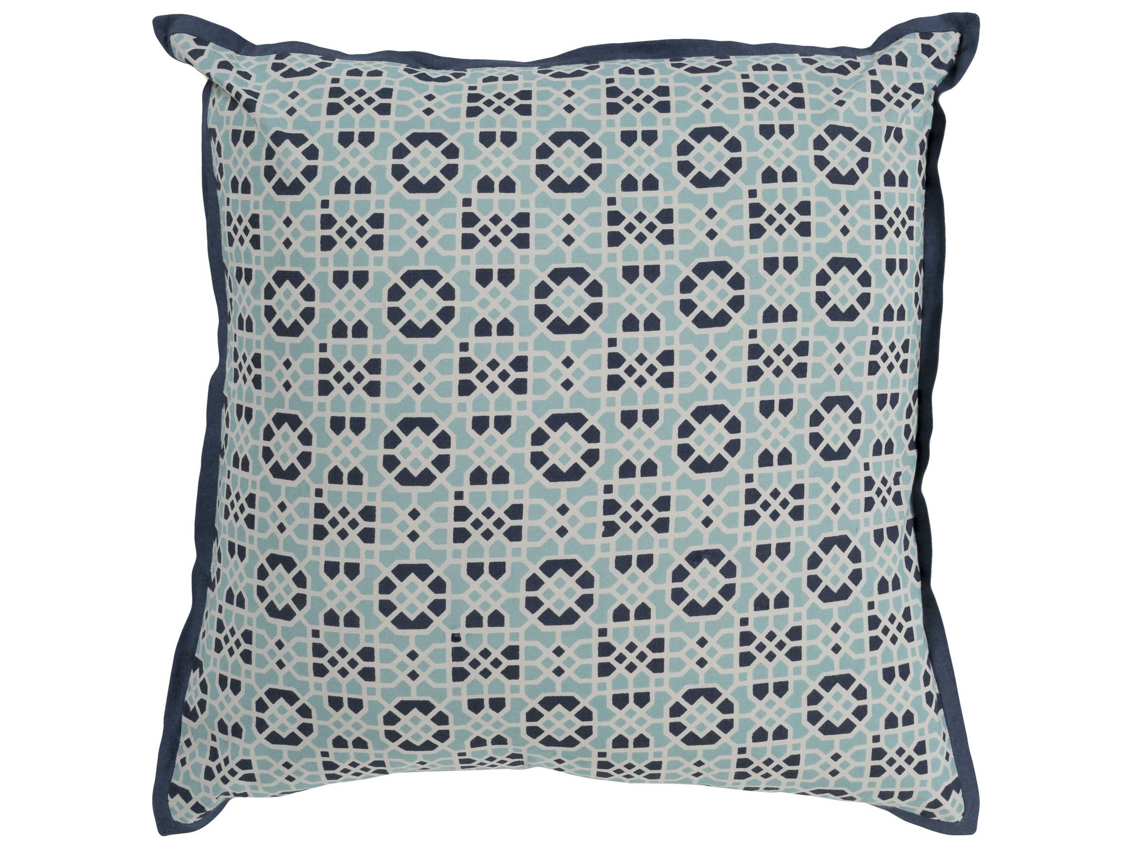 Surya Francesco Blue Pillow