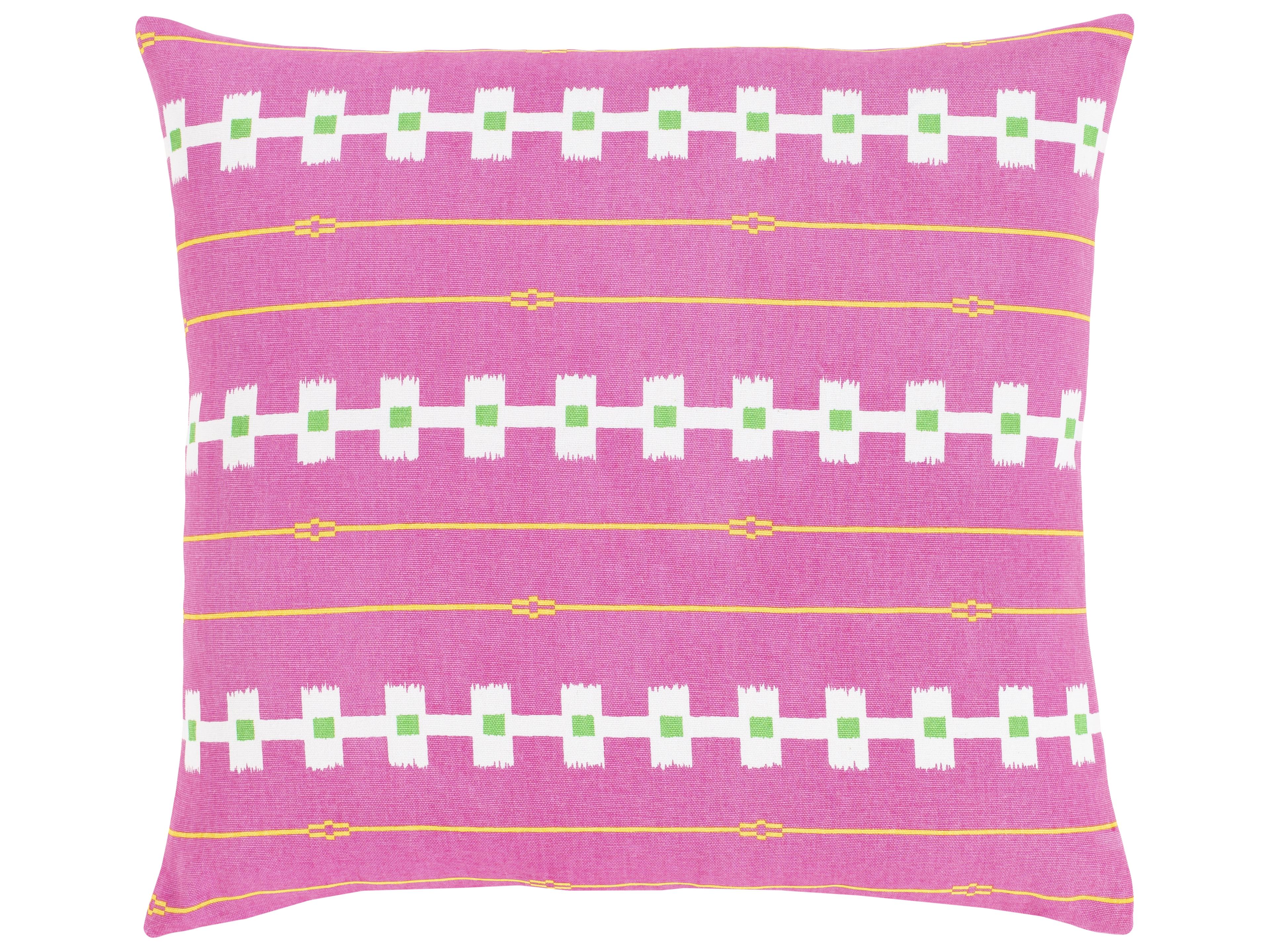 Surya Global Brights Pink Pillow