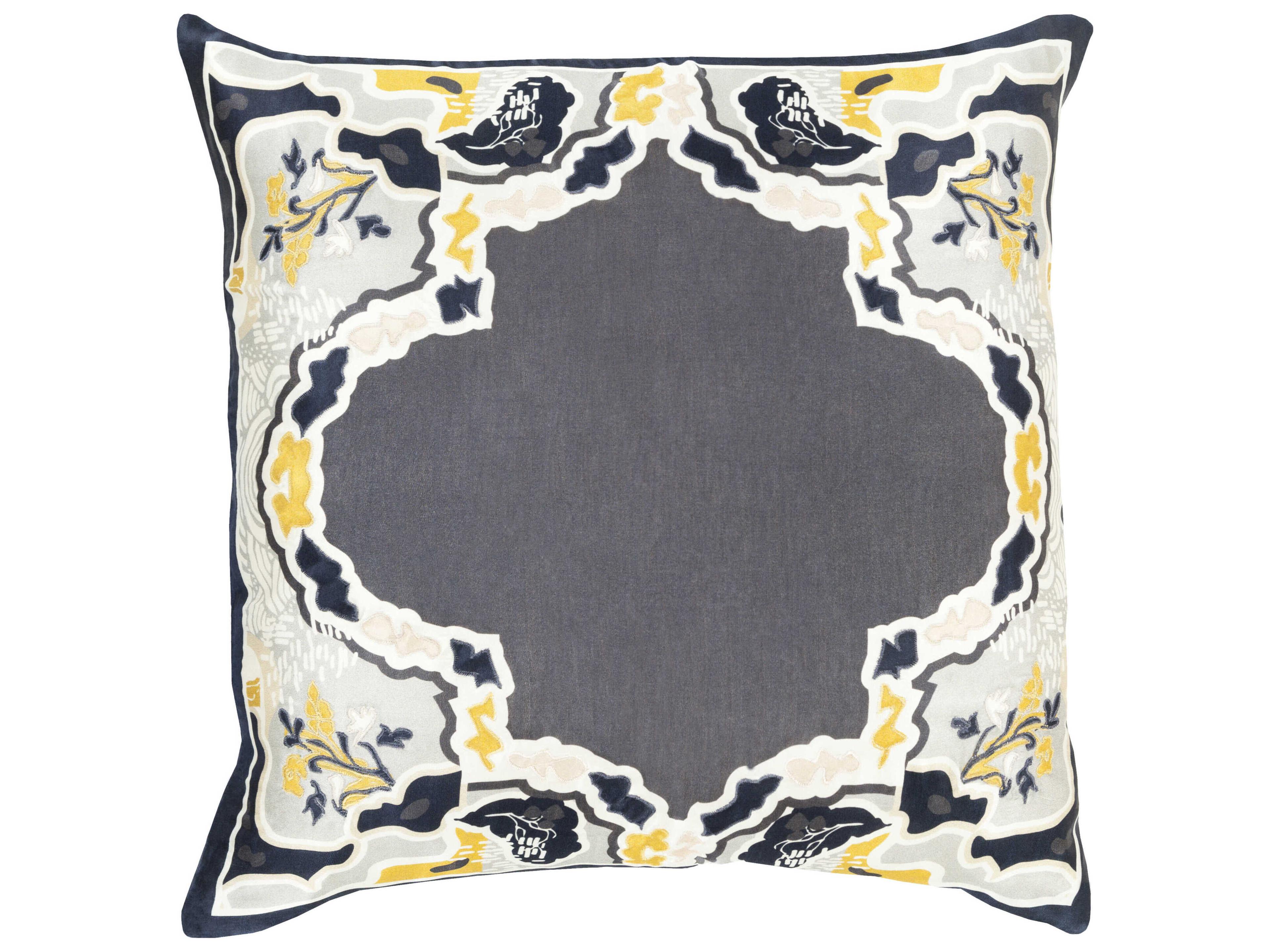 Surya Geisha Slate Pillow