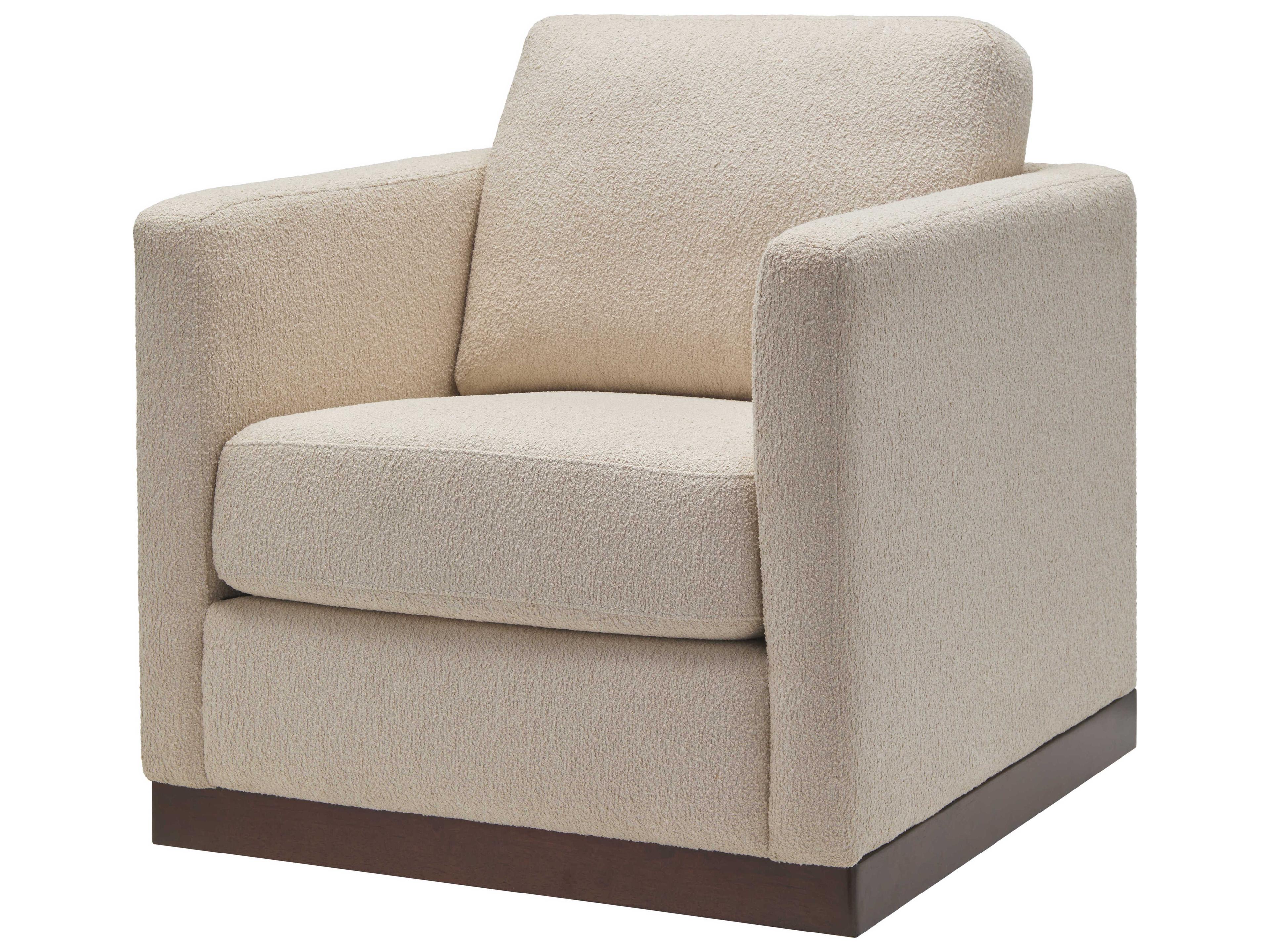Surya Glendon Swivel Beige Accent Chair