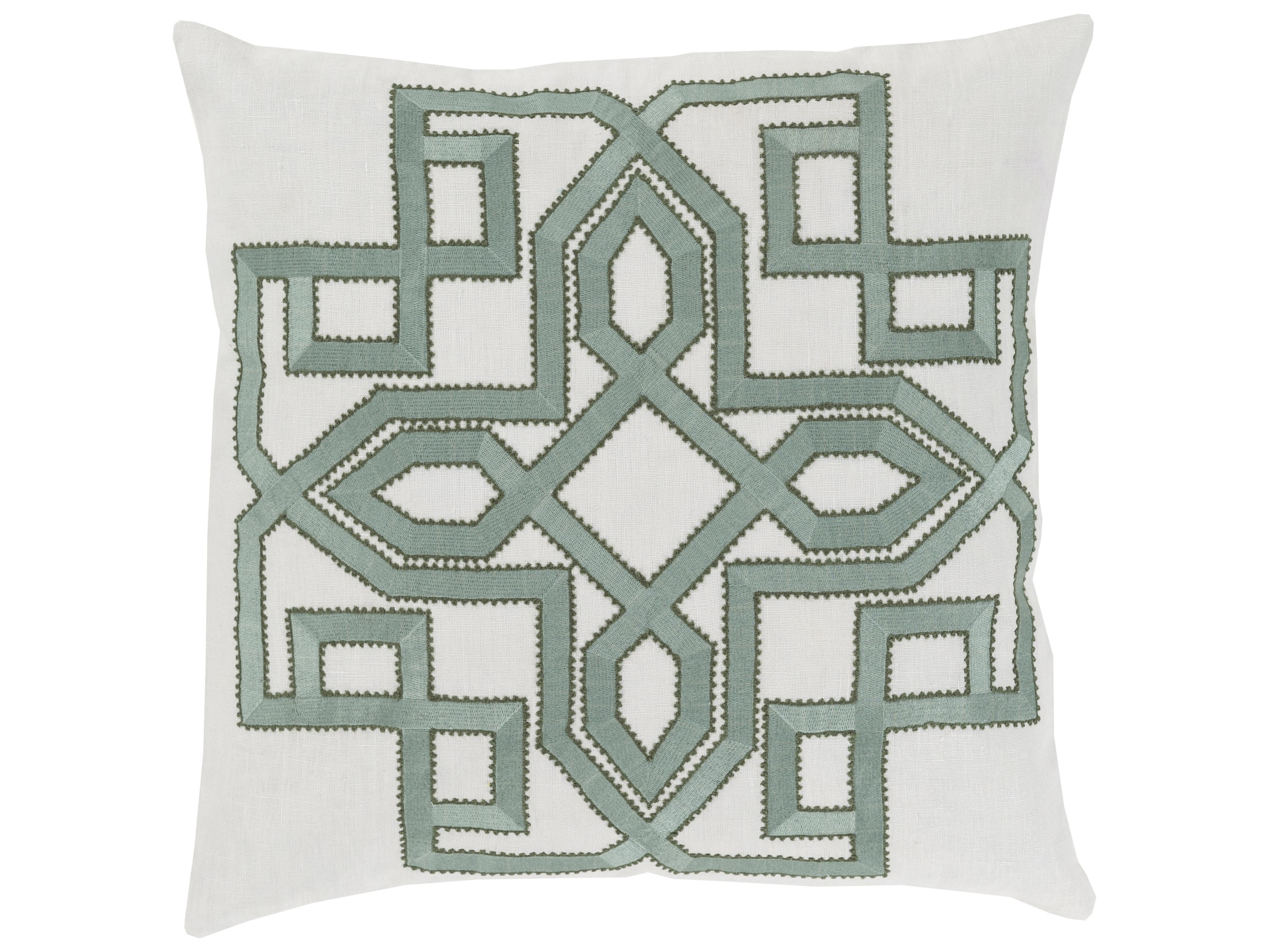 Surya Gatsby Medium Green Pillow