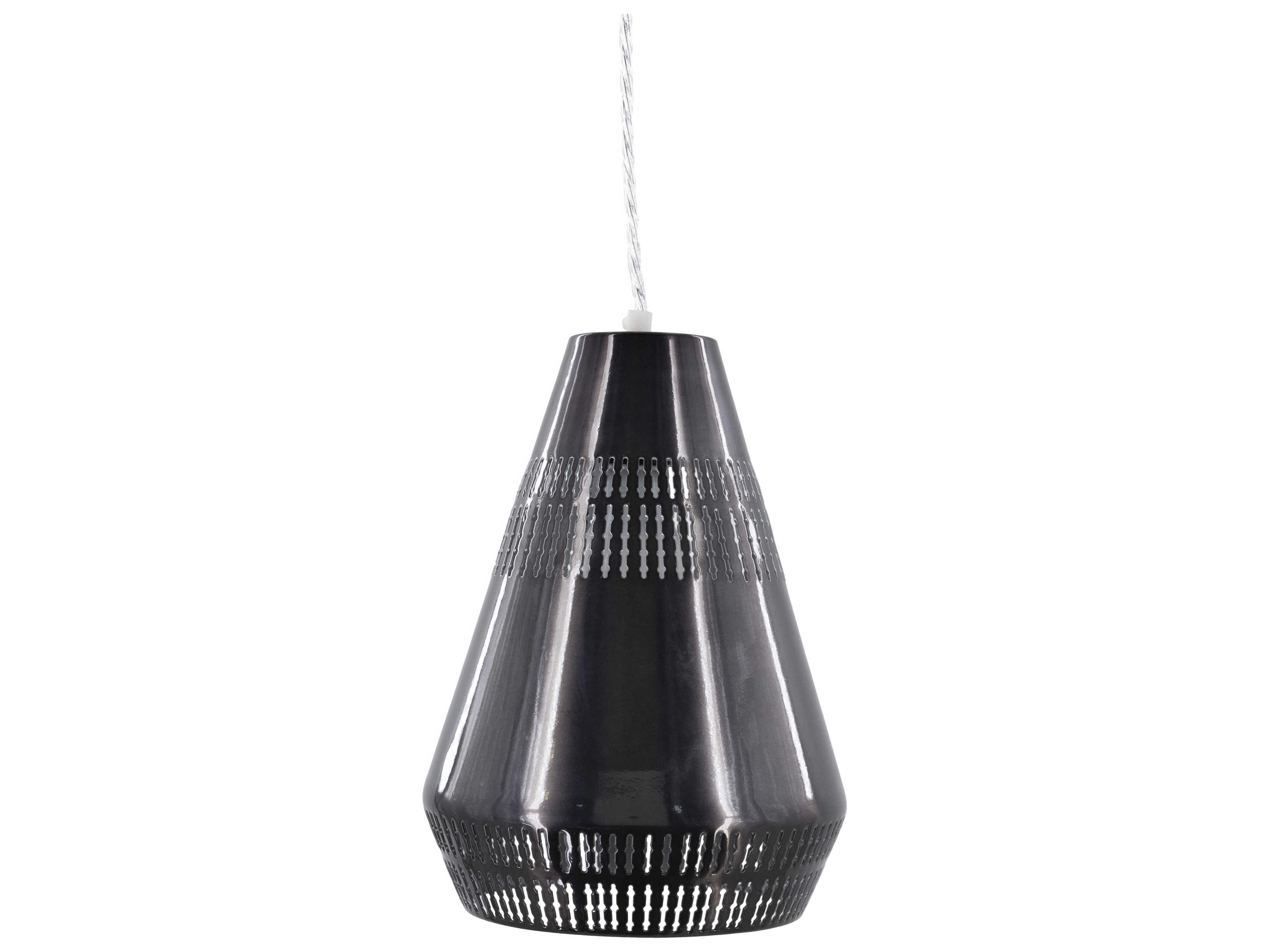 Surya Henrik 1-Light Black Mini Pendant