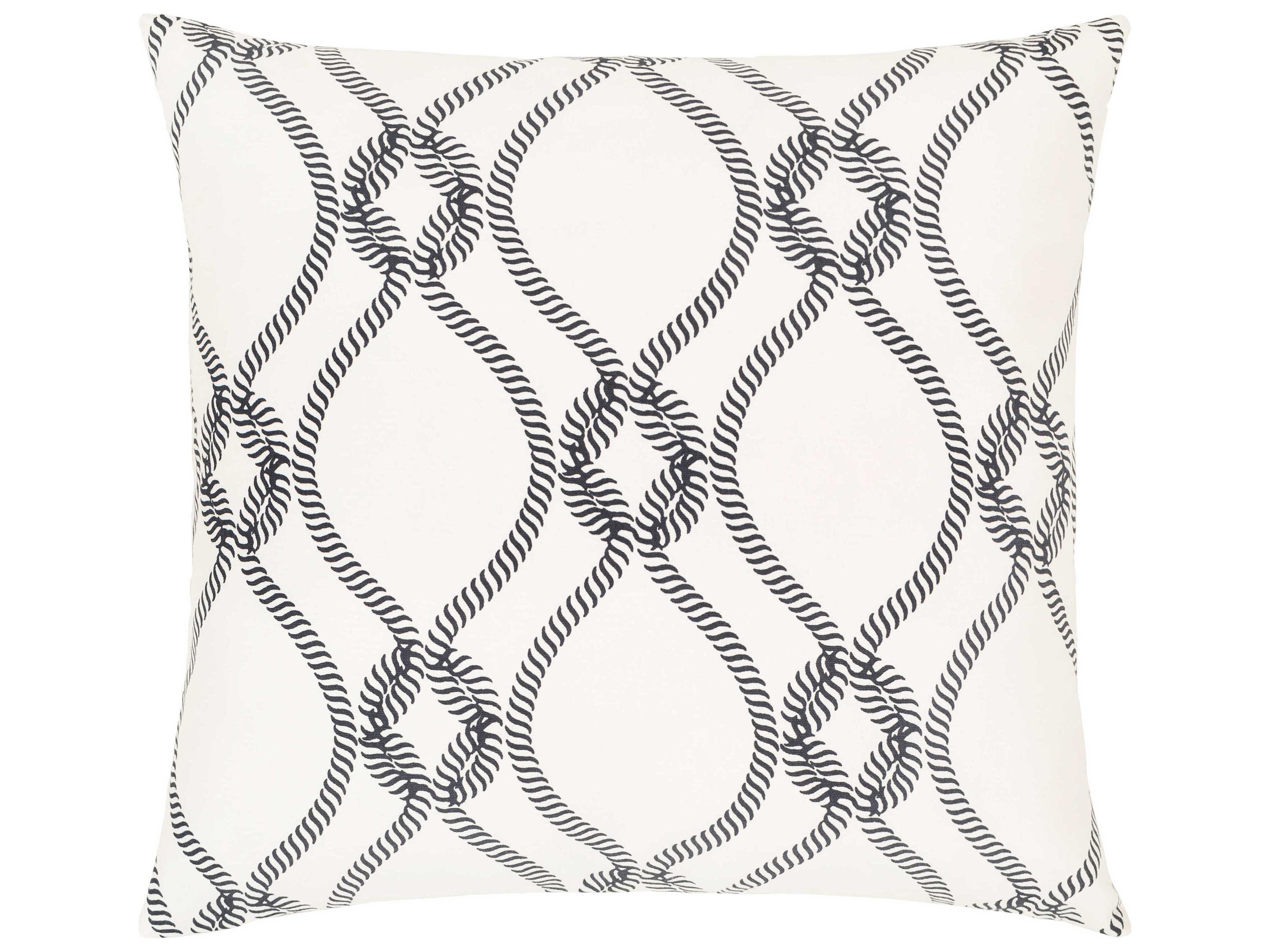 Surya Haylard Black / Ivory Pillow