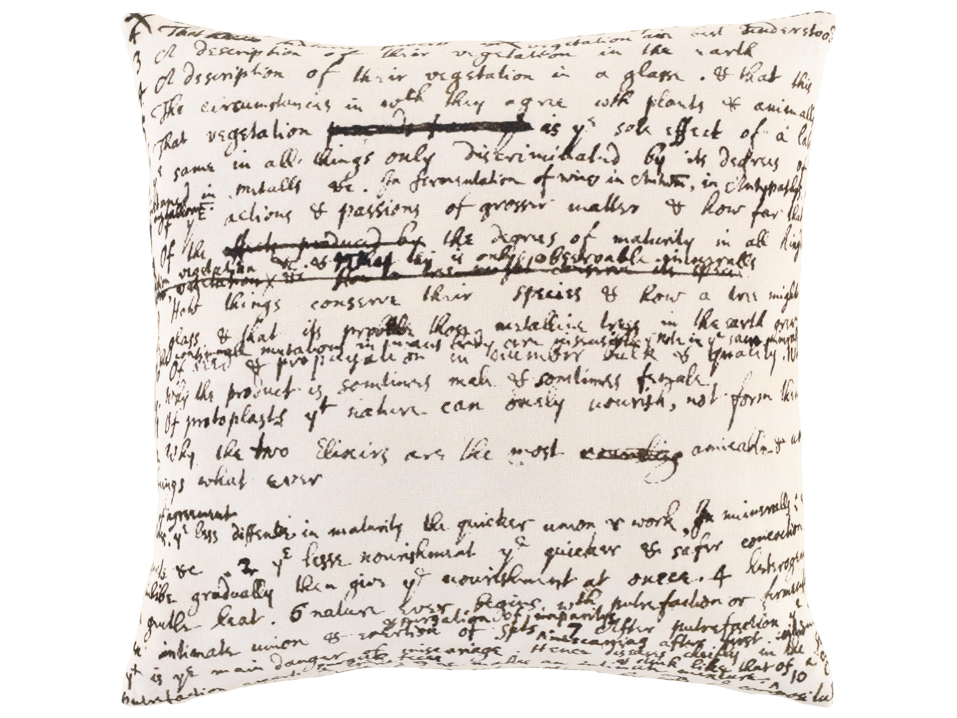 Surya Smithsonian Black Pillow