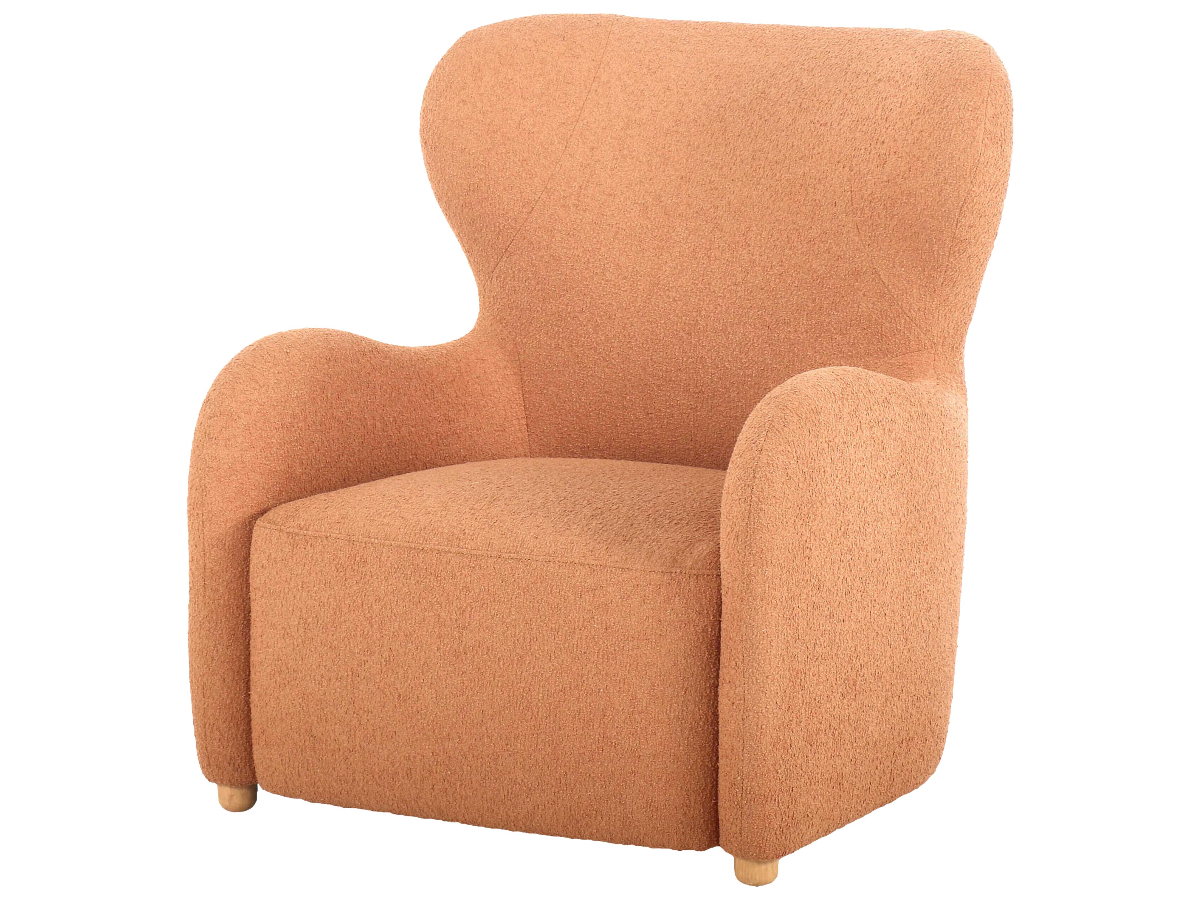 Surya Jacqui Orange Accent Chair