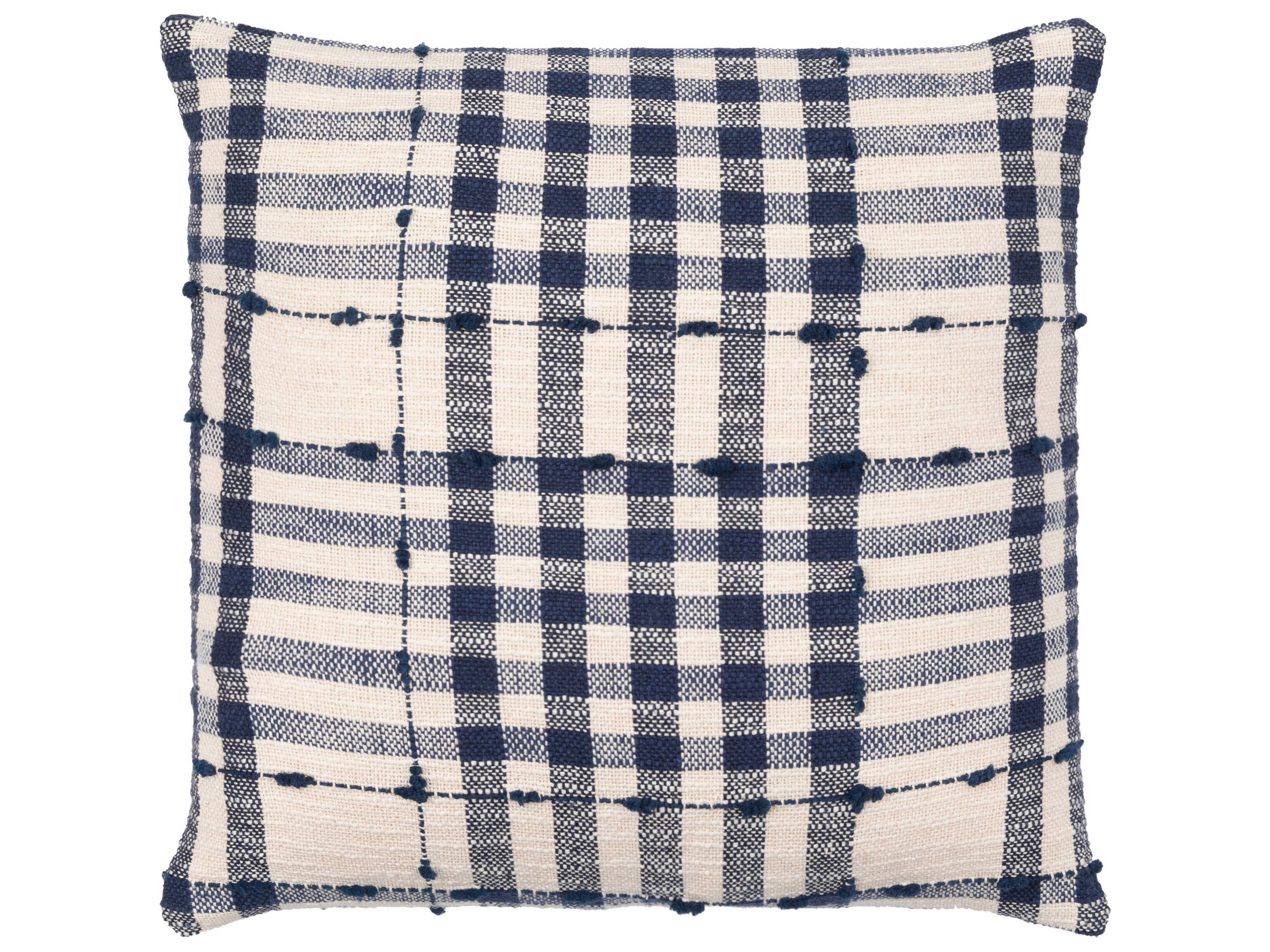 Surya Kellan Dark Blue / Light Beige / Cream Pillow