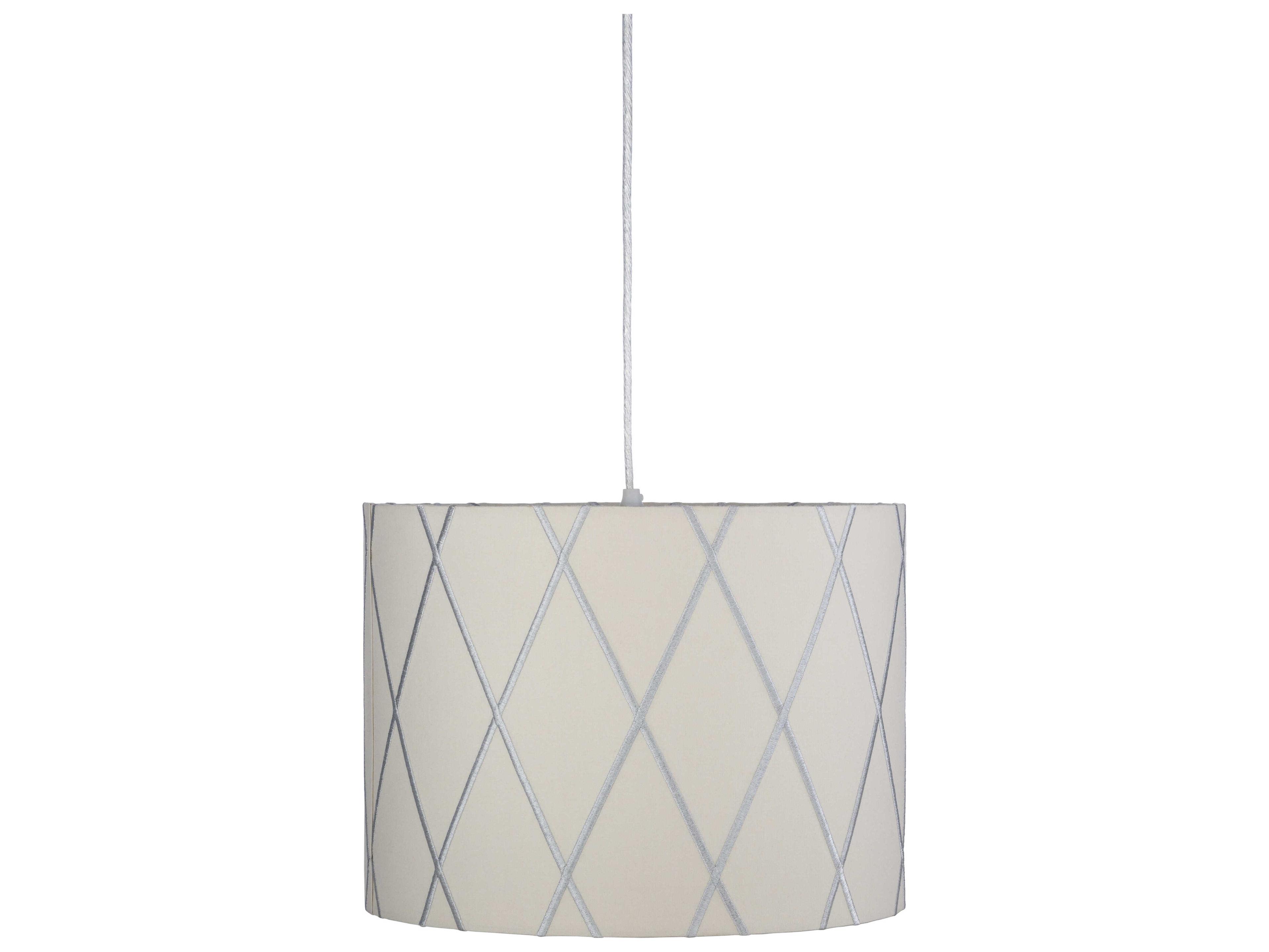 Surya Kohen 1-Light White Gray Pendant