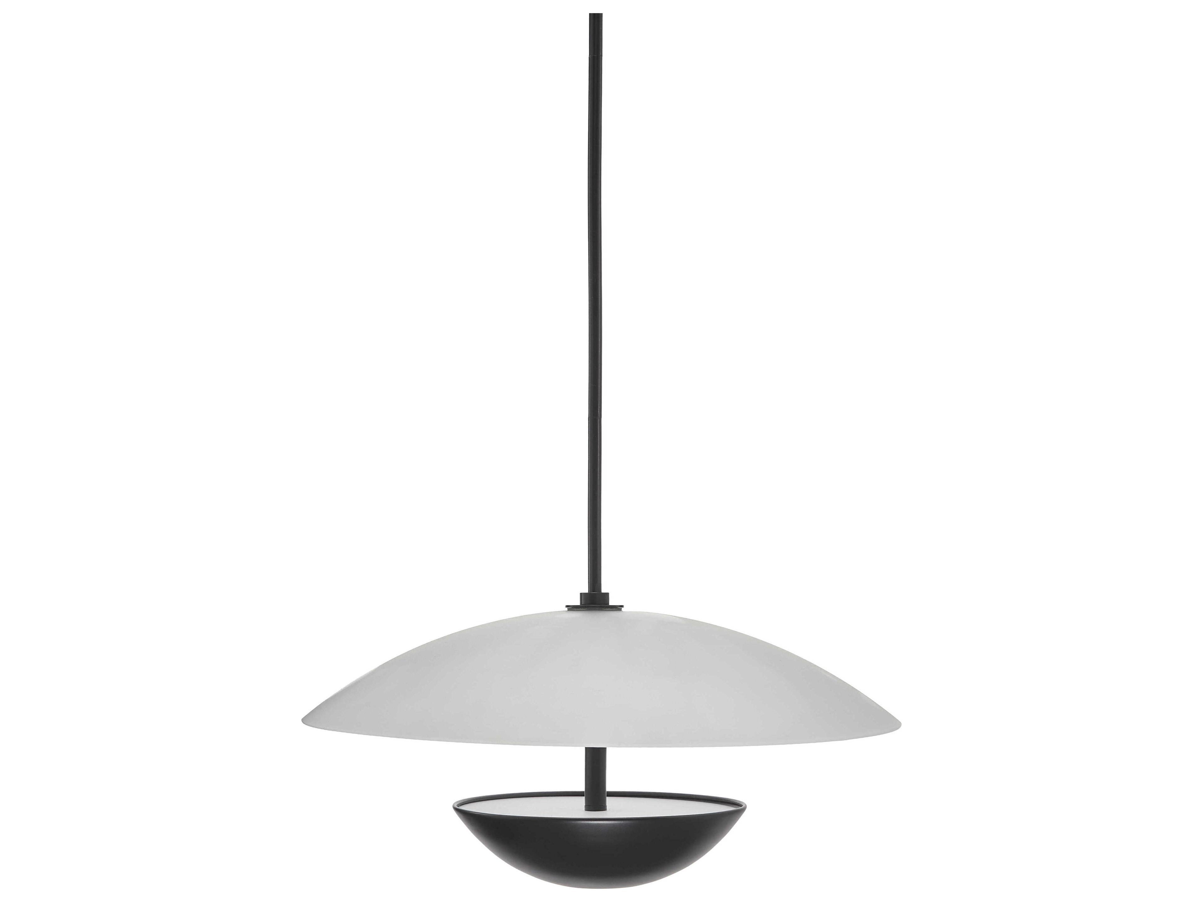 Surya Karmoni 2-Light Black Bowl Pendant