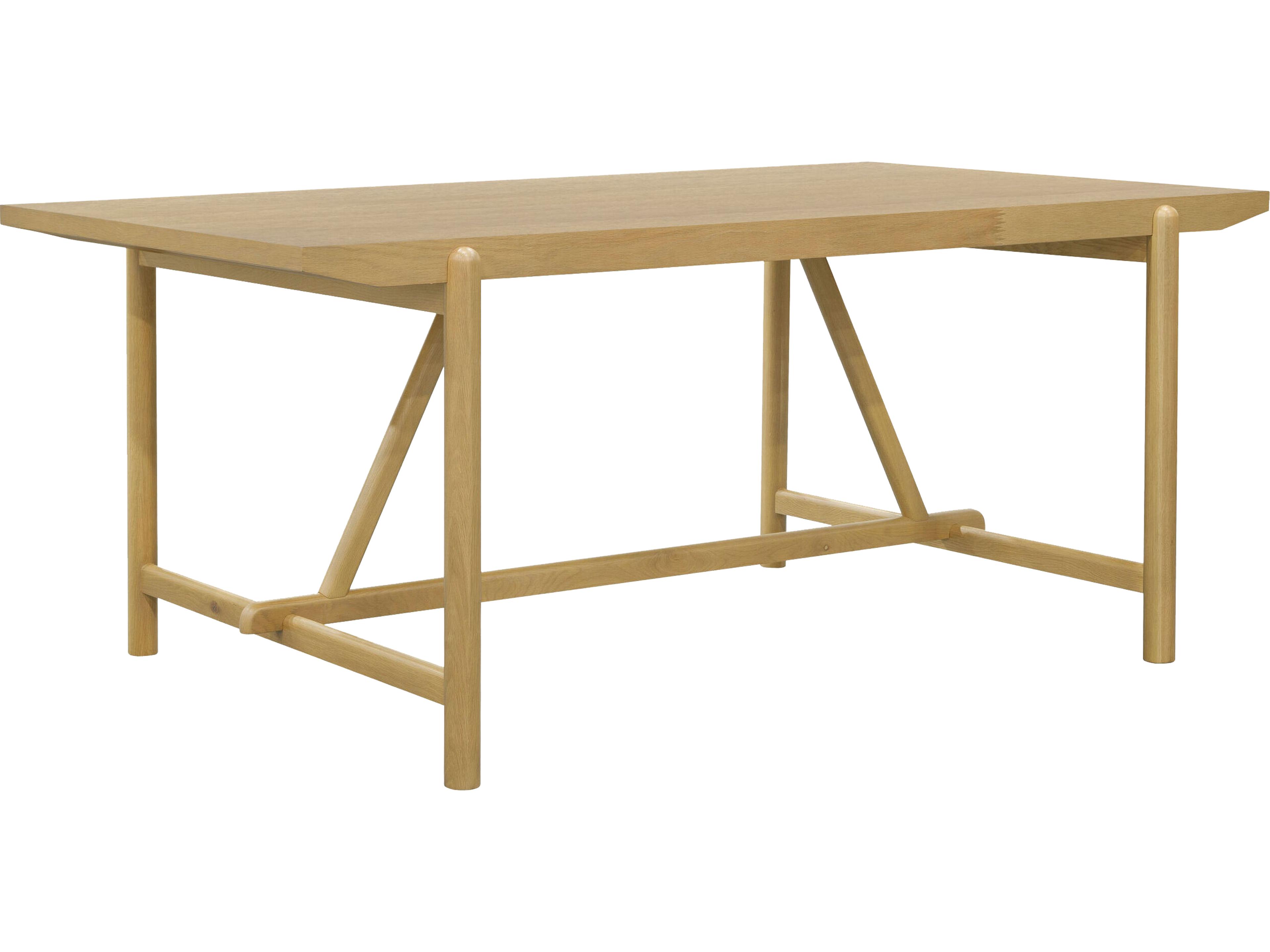 Surya Keating Rectangular Wood Wheat Dining Table