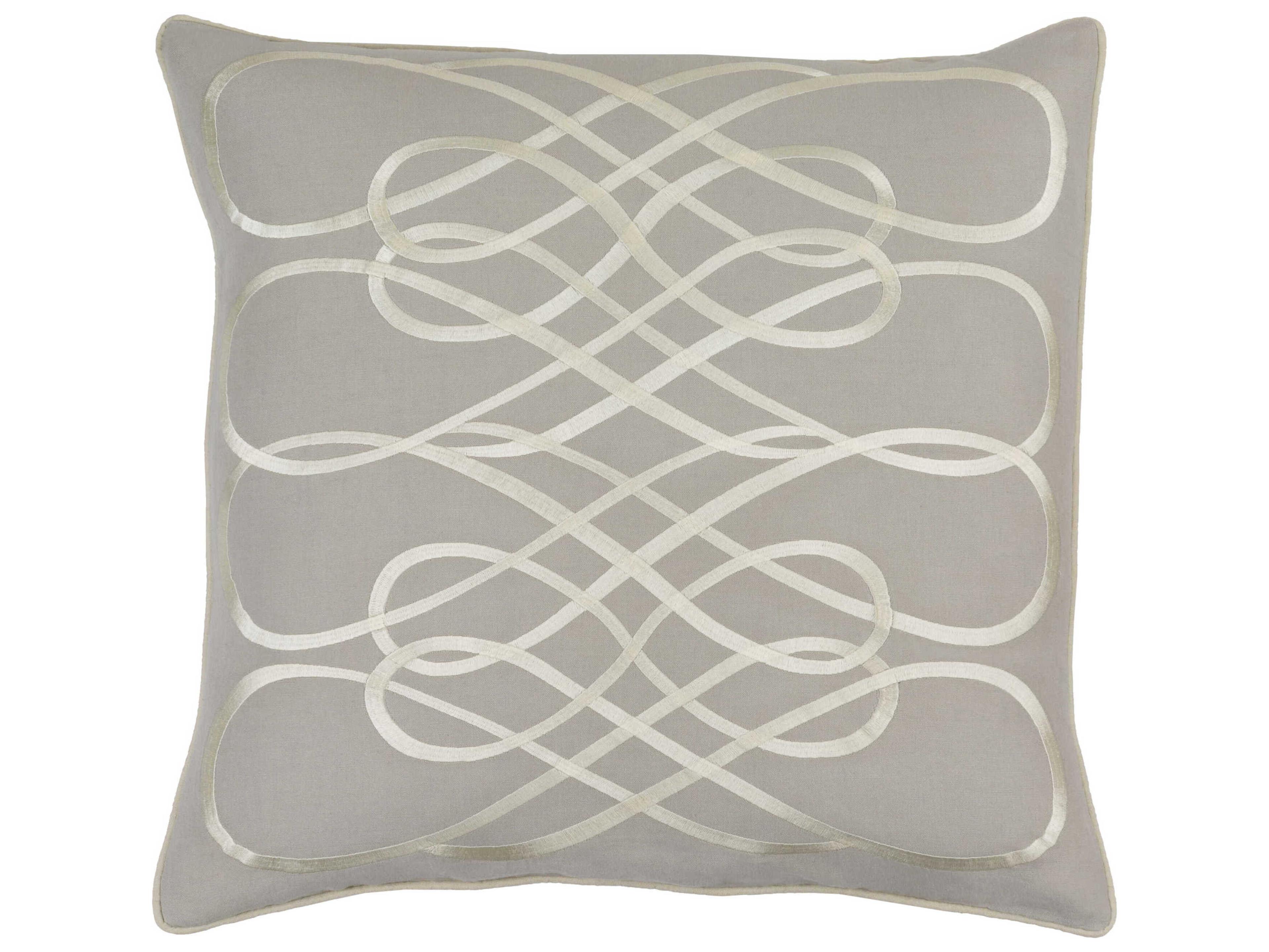 Surya Leah Light Gray Pillow